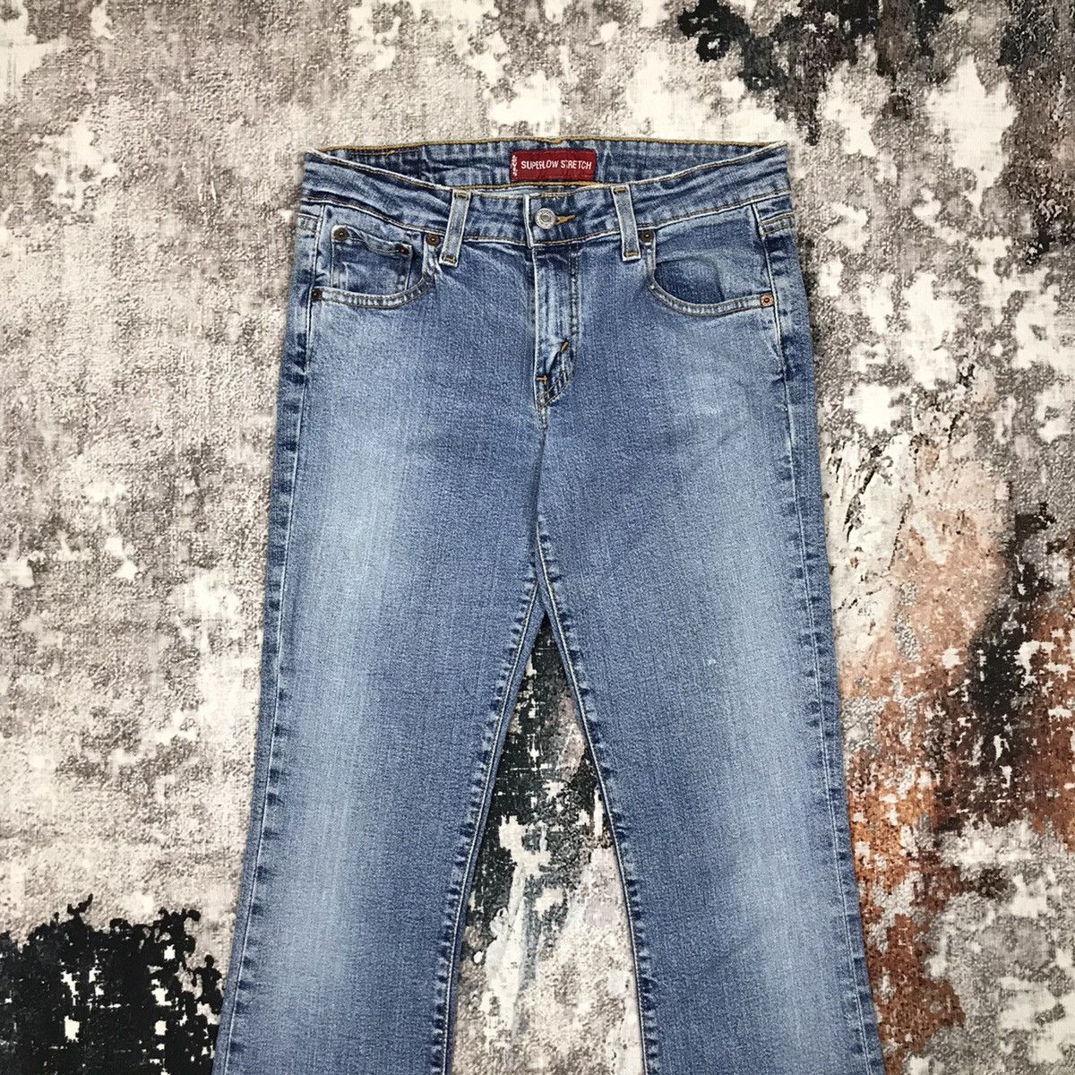 Levi's × Vintage Vintage Levis 518 Flare Light Wash Denim Jeans Size 29" - 2 Thumbnail