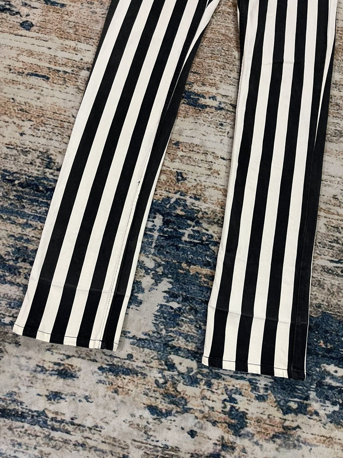 Hysteric Glamour 🇯🇵 Hysteric Glamour Striped Stretch Pants Size 30" / US 8 / IT 44 - 3 Thumbnail