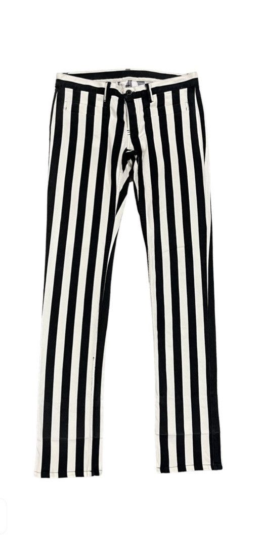 Hysteric Glamour 🇯🇵 Hysteric Glamour Striped Stretch Pants Size 30" / US 8 / IT 44 - 1 Thumbnail