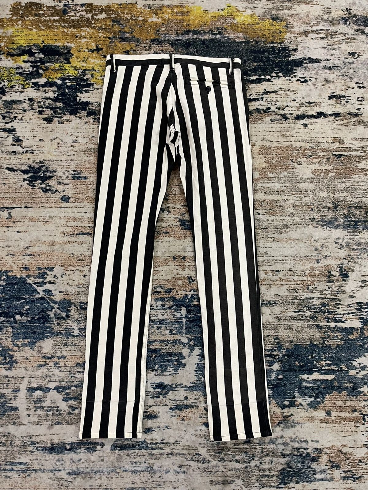 Hysteric Glamour 🇯🇵 Hysteric Glamour Striped Stretch Pants Size 30" / US 8 / IT 44 - 6 Thumbnail