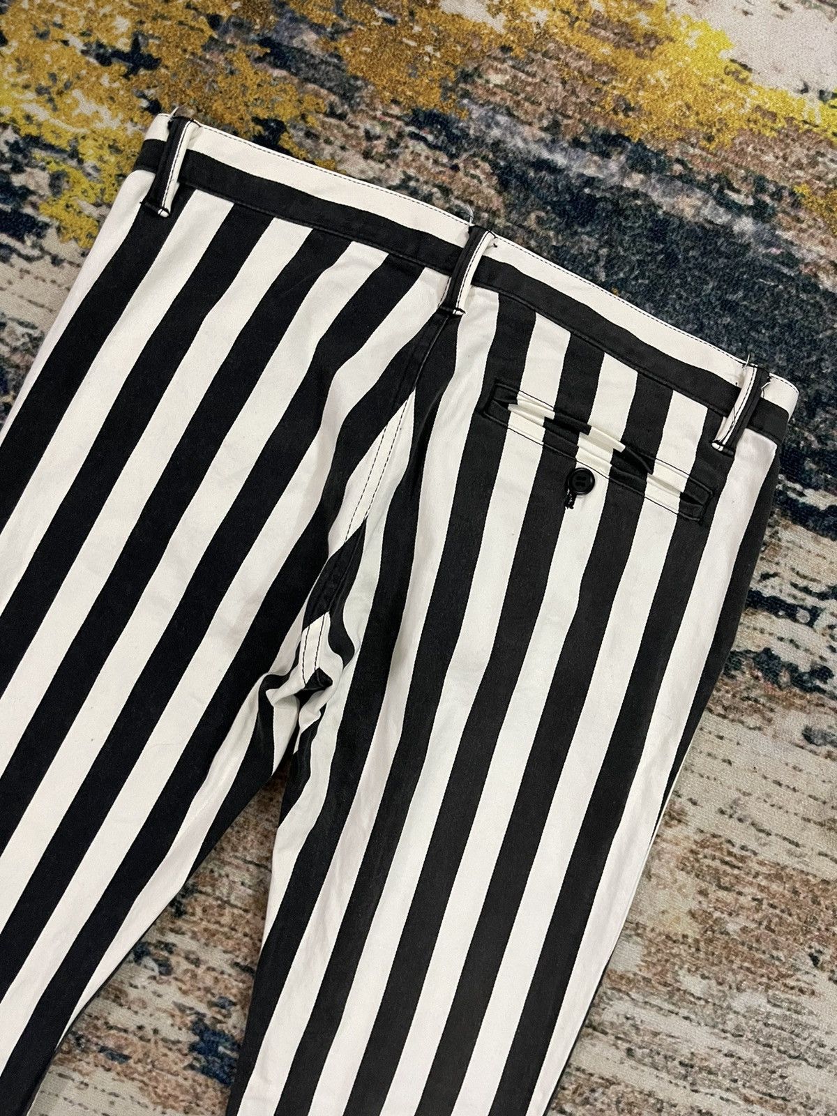 Hysteric Glamour 🇯🇵 Hysteric Glamour Striped Stretch Pants Size 30" / US 8 / IT 44 - 8 Thumbnail