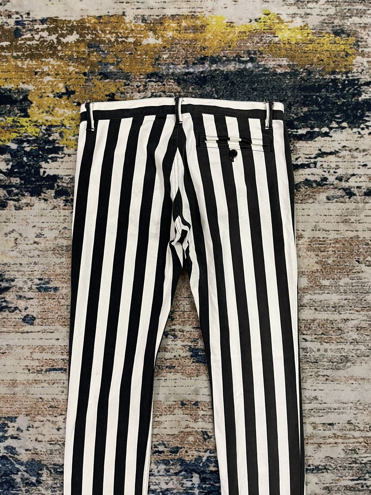 Hysteric Glamour 🇯🇵 Hysteric Glamour Striped Stretch Pants Size 30" / US 8 / IT 44 - 7 Thumbnail