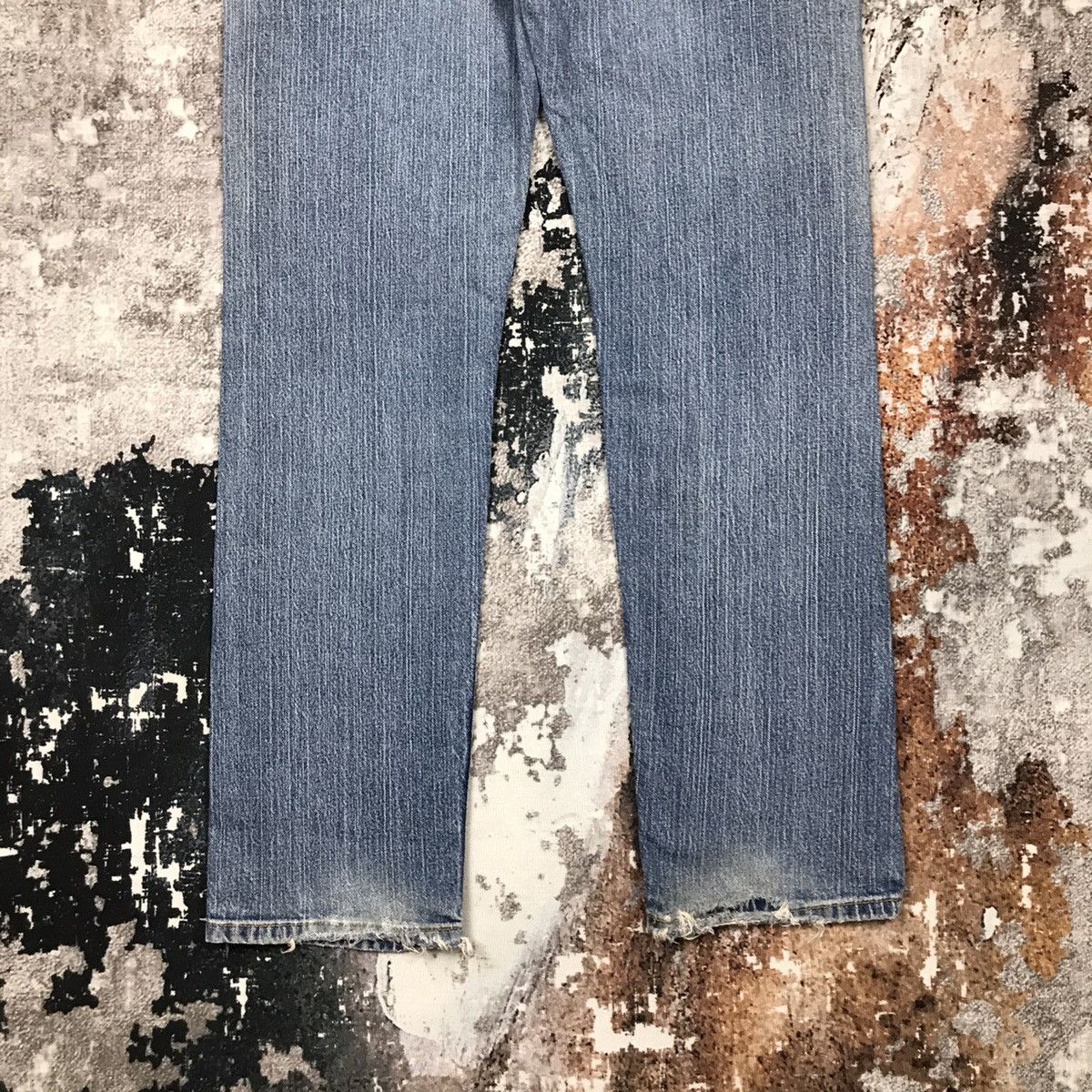 Levi's × Vintage Vintage Levis 505 Baggy Light Wash Distressed Denim Jeans Size 34" / US 12 / IT 48 - 14 Thumbnail