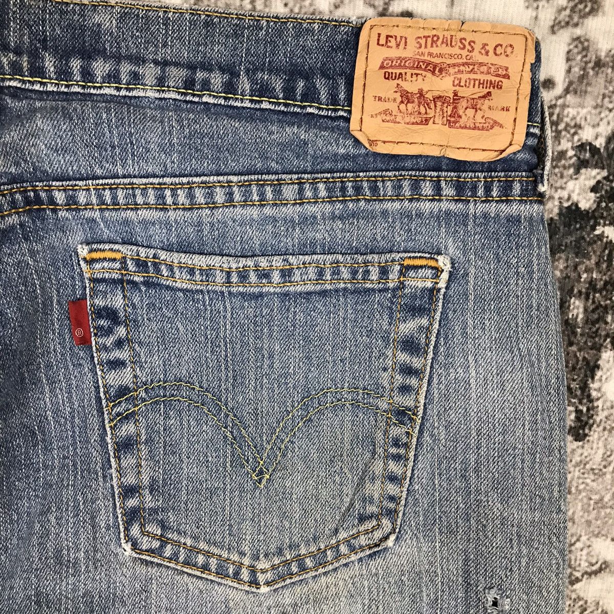 Levi's × Vintage Vintage Levis 505 Baggy Light Wash Distressed Denim Jeans Size 34" / US 12 / IT 48 - 13 Thumbnail