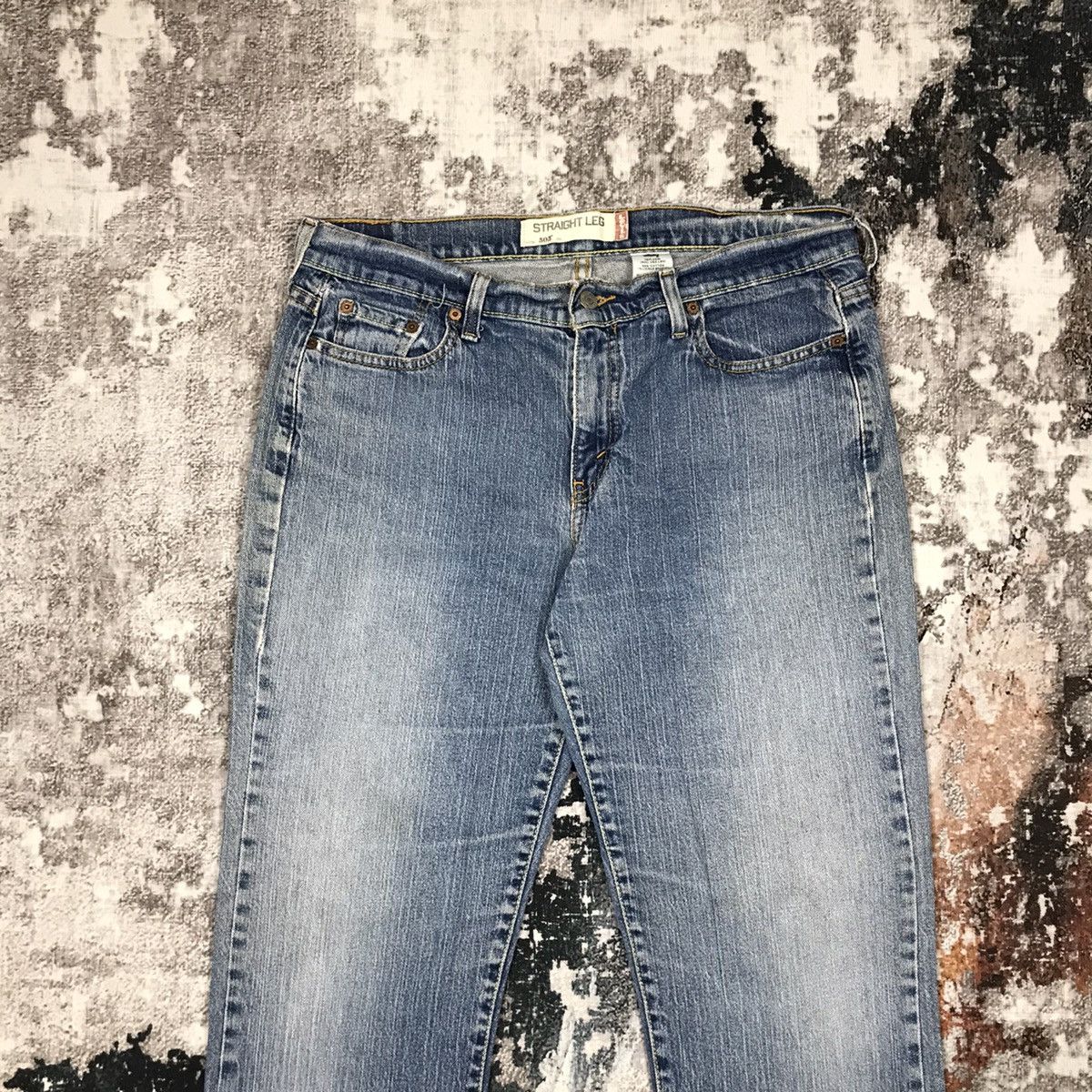Levi's × Vintage Vintage Levis 505 Baggy Light Wash Distressed Denim Jeans Size 34" / US 12 / IT 48 - 2 Thumbnail