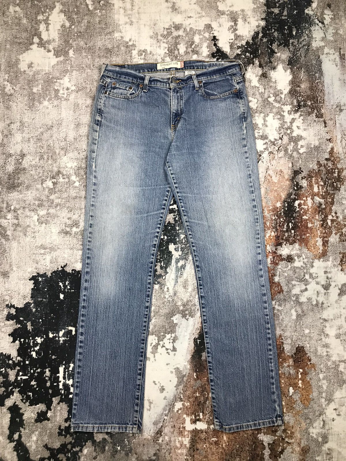 Levi's × Vintage Vintage Levis 505 Baggy Light Wash Distressed Denim Jeans Size 34" / US 12 / IT 48 - 1 Thumbnail