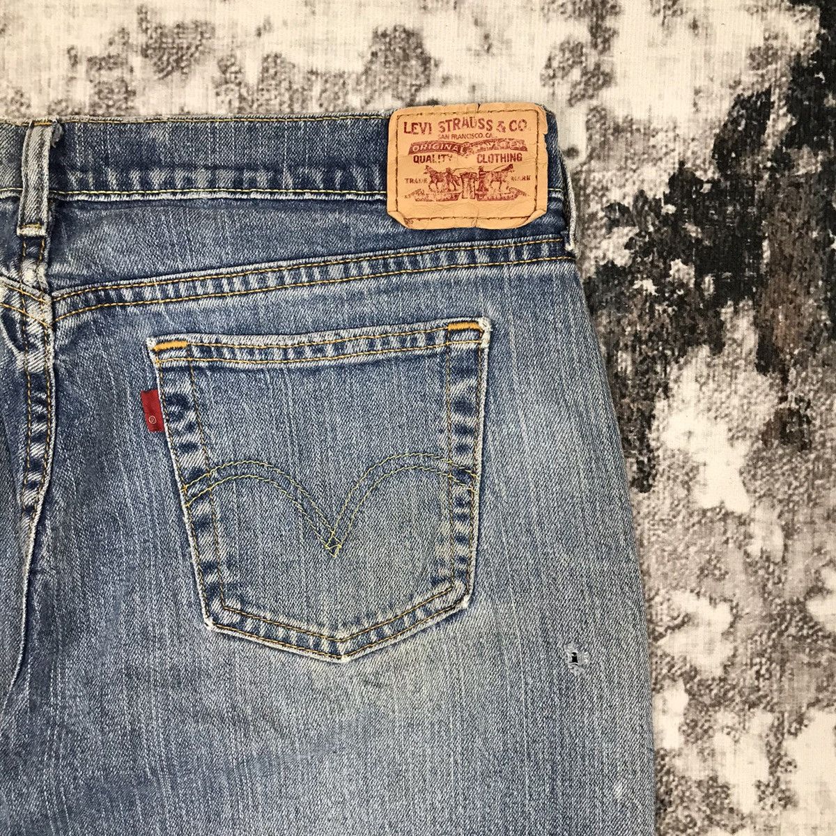 Levi's × Vintage Vintage Levis 505 Baggy Light Wash Distressed Denim Jeans Size 34" / US 12 / IT 48 - 12 Thumbnail