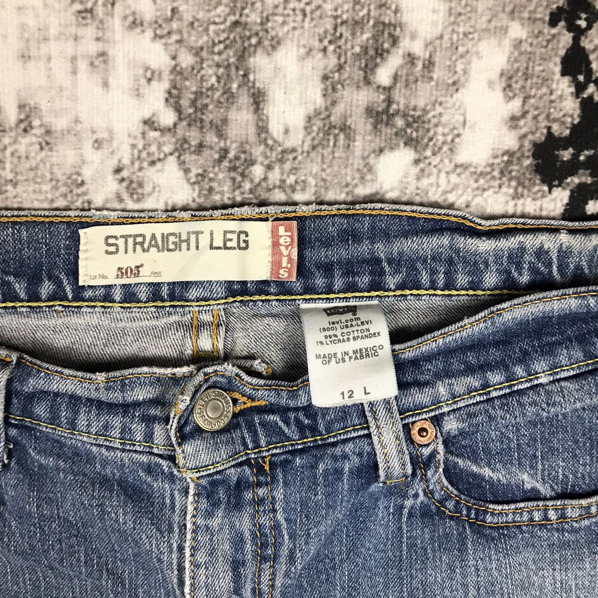 Levi's × Vintage Vintage Levis 505 Baggy Light Wash Distressed Denim Jeans Size 34" / US 12 / IT 48 - 5 Thumbnail