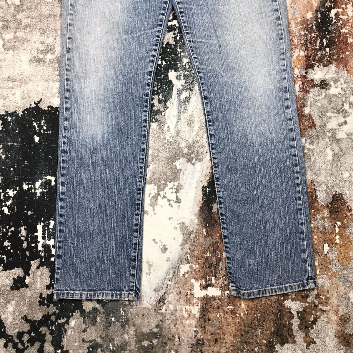 Levi's × Vintage Vintage Levis 505 Baggy Light Wash Distressed Denim Jeans Size 34" / US 12 / IT 48 - 6 Thumbnail