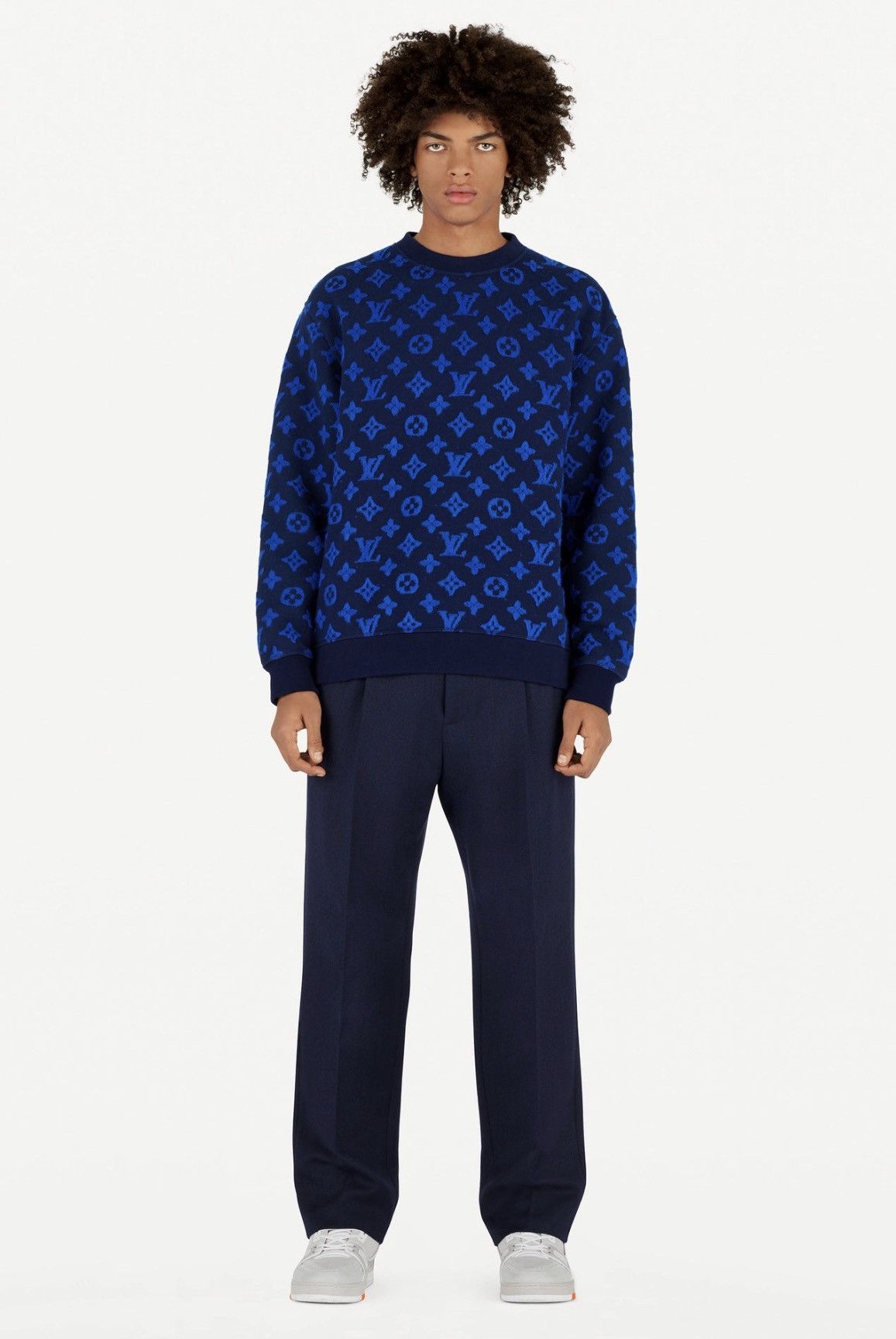 Louis vuitton full monogram jacquard crew neck clearance
