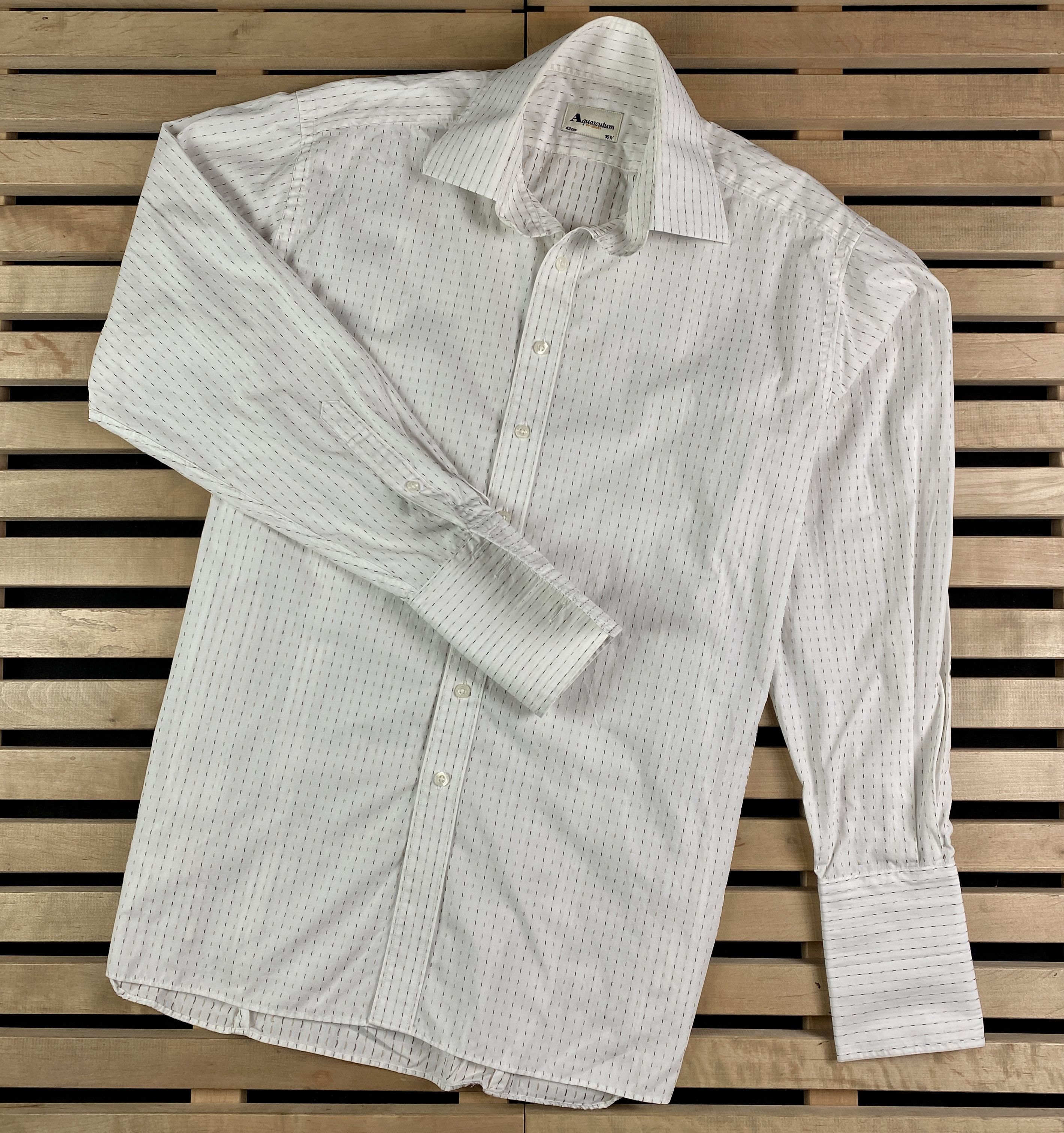 Aquascutum × Vintage Mens Shirt Long Sleeve Aquascutum Vintage Size 42 / 16.5 Size US L / EU 52-54 / 3 - 1 Thumbnail