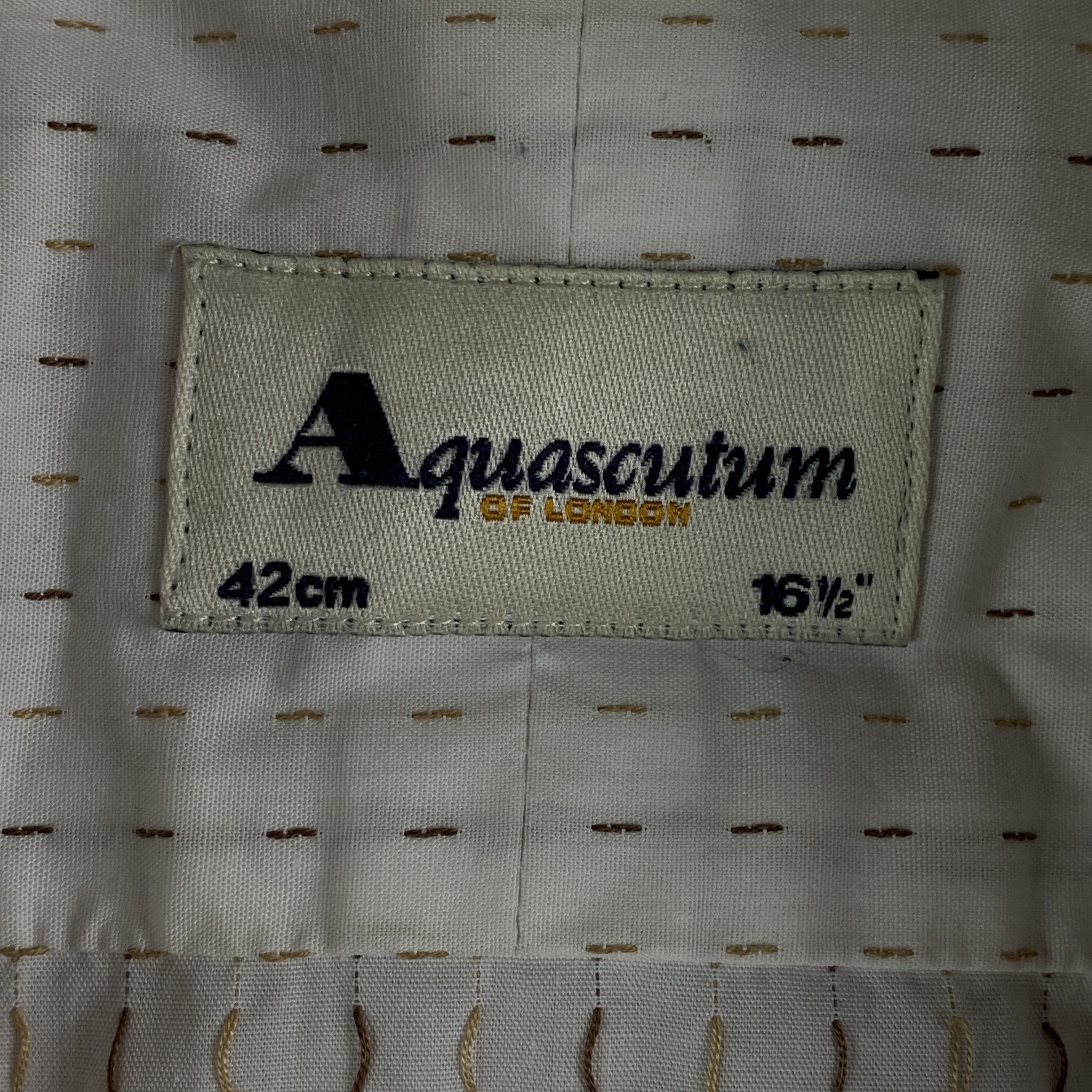 Aquascutum × Vintage Mens Shirt Long Sleeve Aquascutum Vintage Size 42 / 16.5 Size US L / EU 52-54 / 3 - 4 Thumbnail