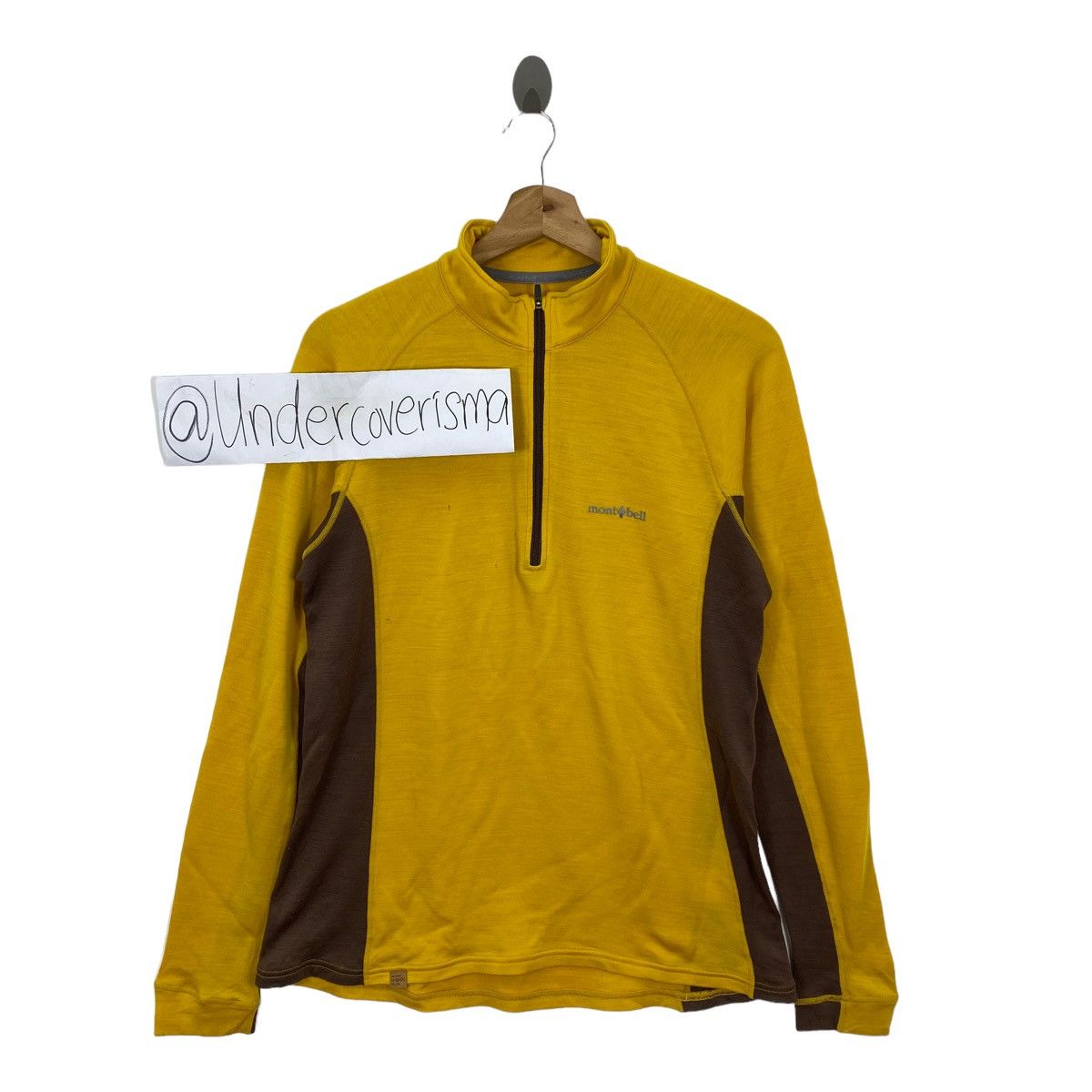 Vintage Vintage MONTBELL Yellow Fleece Hiking Clothing Sweater Size US M / EU 48-50 / 2 - 1 Thumbnail
