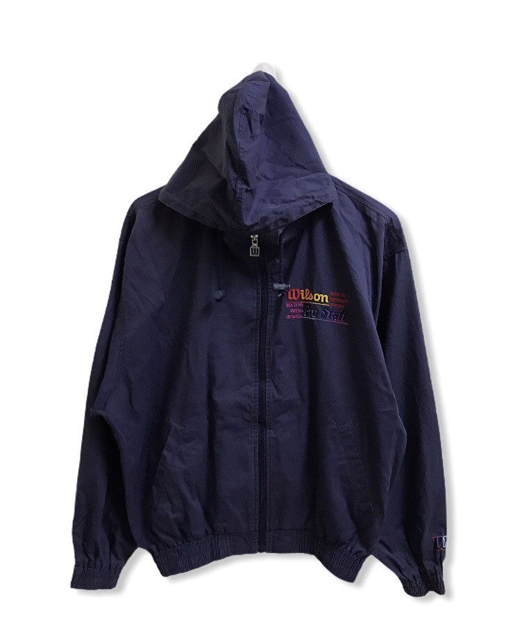 Vintage × Wilson Vintage 90s wilson embroidery biglogo jacket hoodie Size US L / EU 52-54 / 3 - 5 Thumbnail