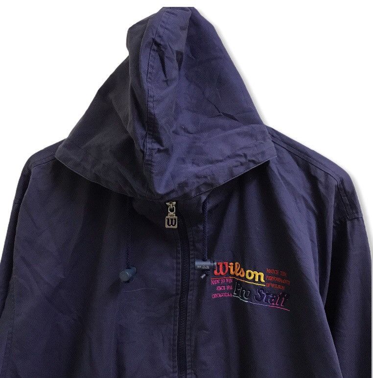 Vintage × Wilson Vintage 90s wilson embroidery biglogo jacket hoodie Size US L / EU 52-54 / 3 - 6 Thumbnail
