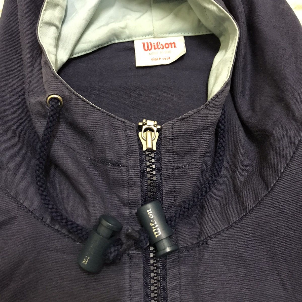 Vintage × Wilson Vintage 90s wilson embroidery biglogo jacket hoodie Size US L / EU 52-54 / 3 - 10 Thumbnail