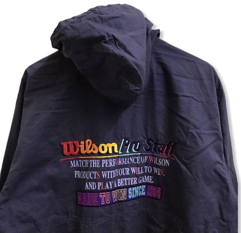 Vintage × Wilson Vintage 90s wilson embroidery biglogo jacket hoodie Size US L / EU 52-54 / 3 - 2 Thumbnail