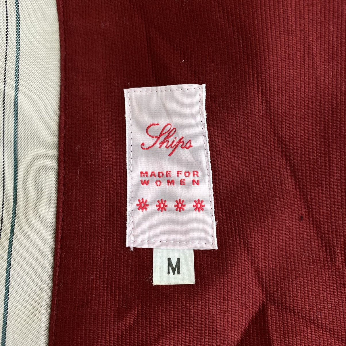 SHIPS Vintage SHIPS For Women Red Jeans Plain Coat Jacket Size M / US 6-8 / IT 42-44 - 4 Thumbnail