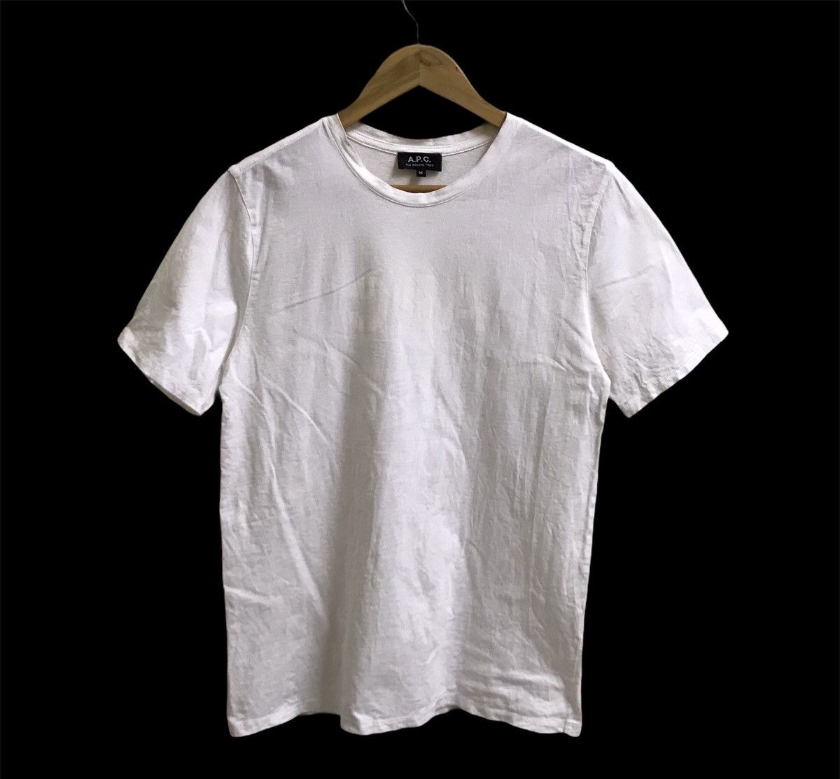 A.P.C. A.P.C white biglogo tshirt Size US S / EU 44-46 / 1 - 1 Thumbnail