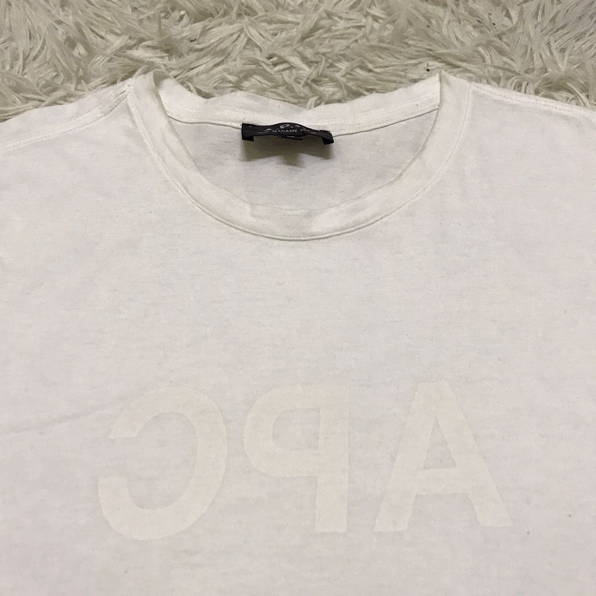 A.P.C. A.P.C white biglogo tshirt Size US S / EU 44-46 / 1 - 6 Thumbnail