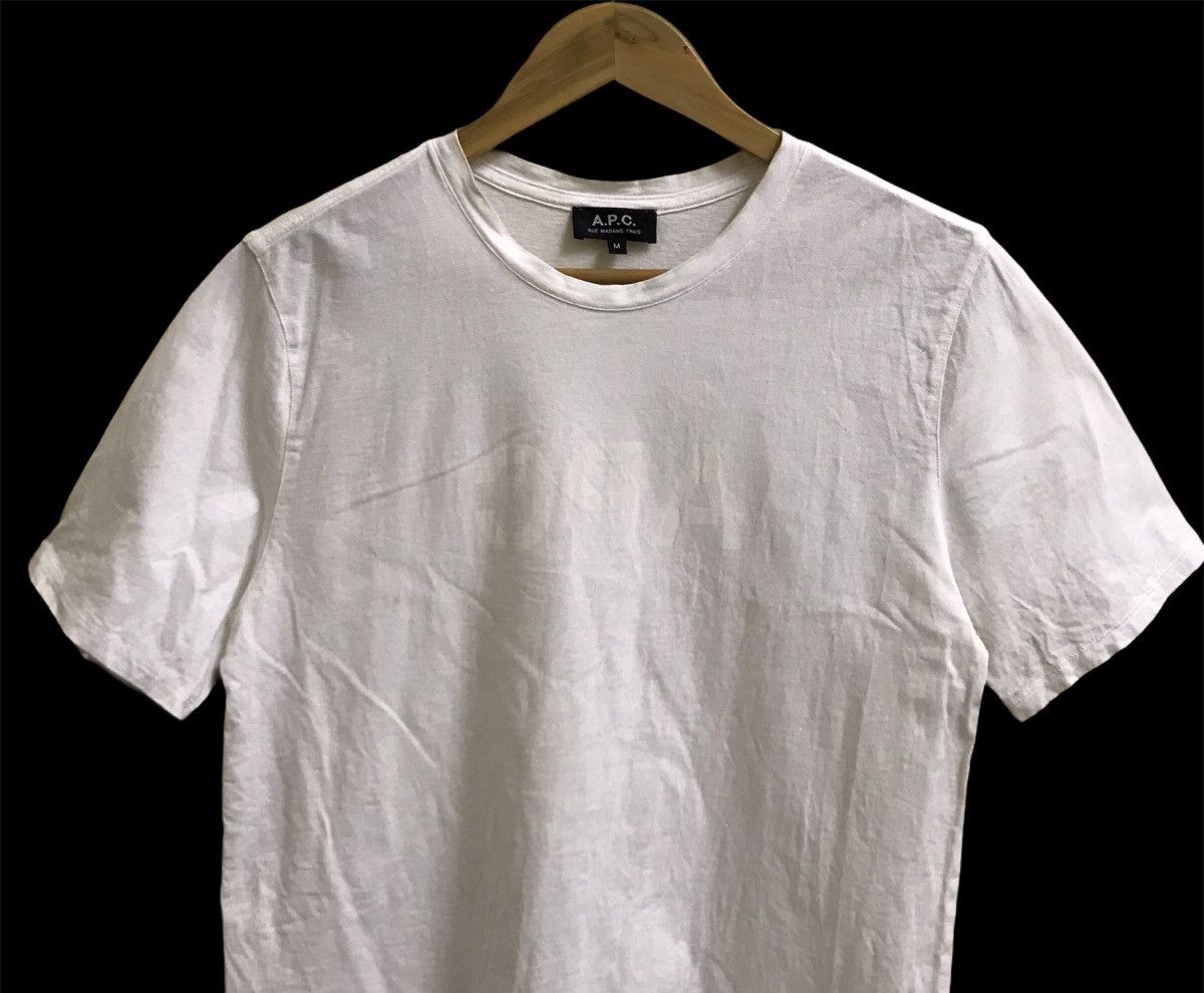 A.P.C. A.P.C white biglogo tshirt Size US S / EU 44-46 / 1 - 2 Thumbnail