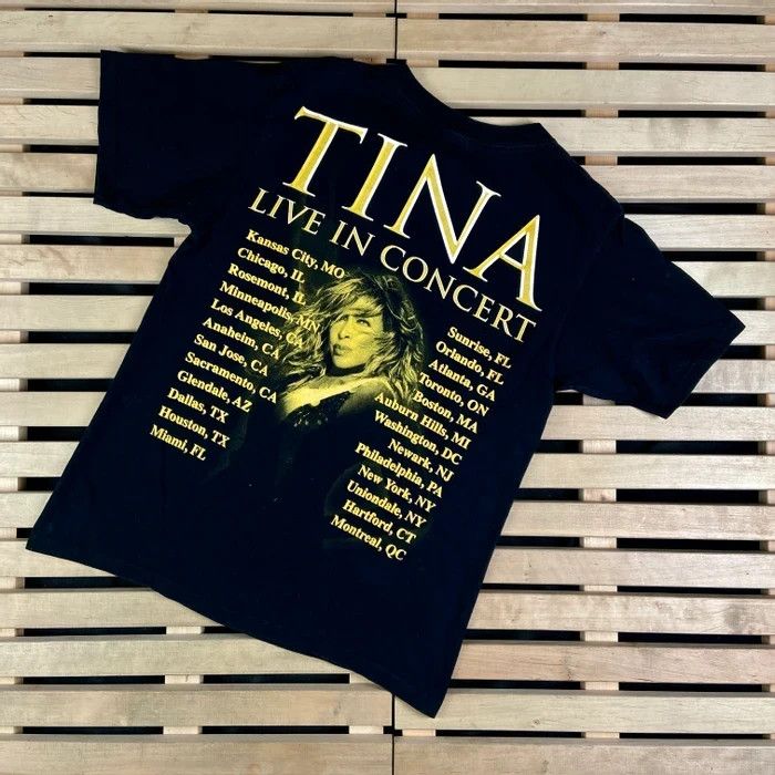 Band Tees Mens Vintage T Shirt Tina Turner Live in Concert Size M Size US S / EU 44-46 / 1 - 5 Thumbnail