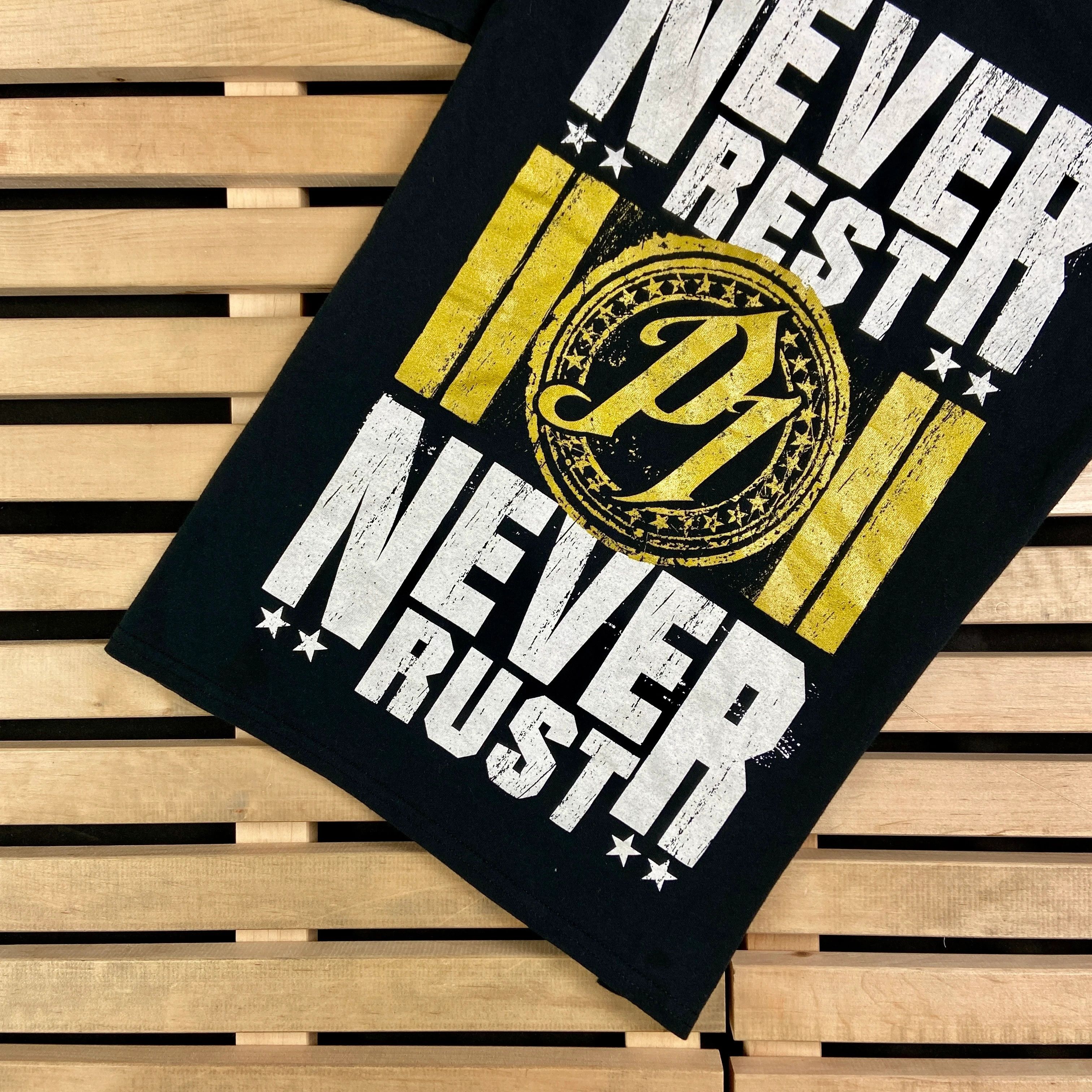 Vintage Mens Vintage T Shirt WWE Never Rust Rest Size XS/S Size US S / EU 44-46 / 1 - 3 Thumbnail
