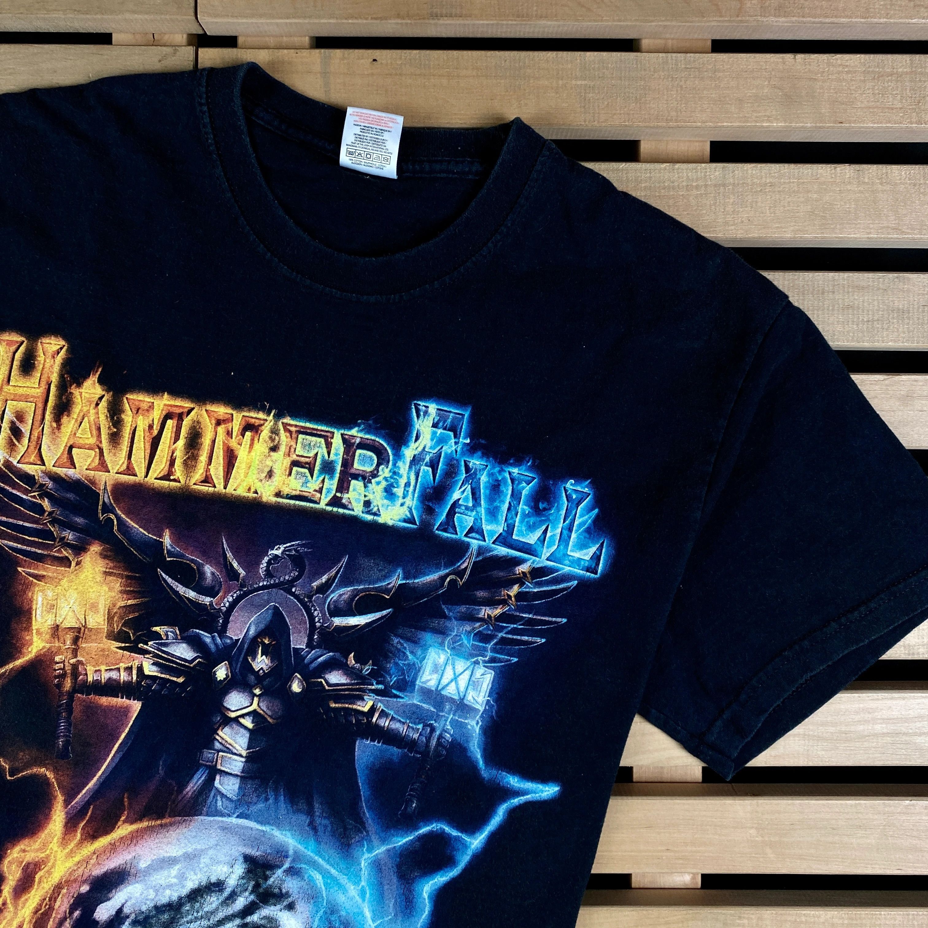Band Tees × Vintage Mens Vintage T Shirt HammerFall Tour 2009 Size M Size US M / EU 48-50 / 2 - 2 Thumbnail