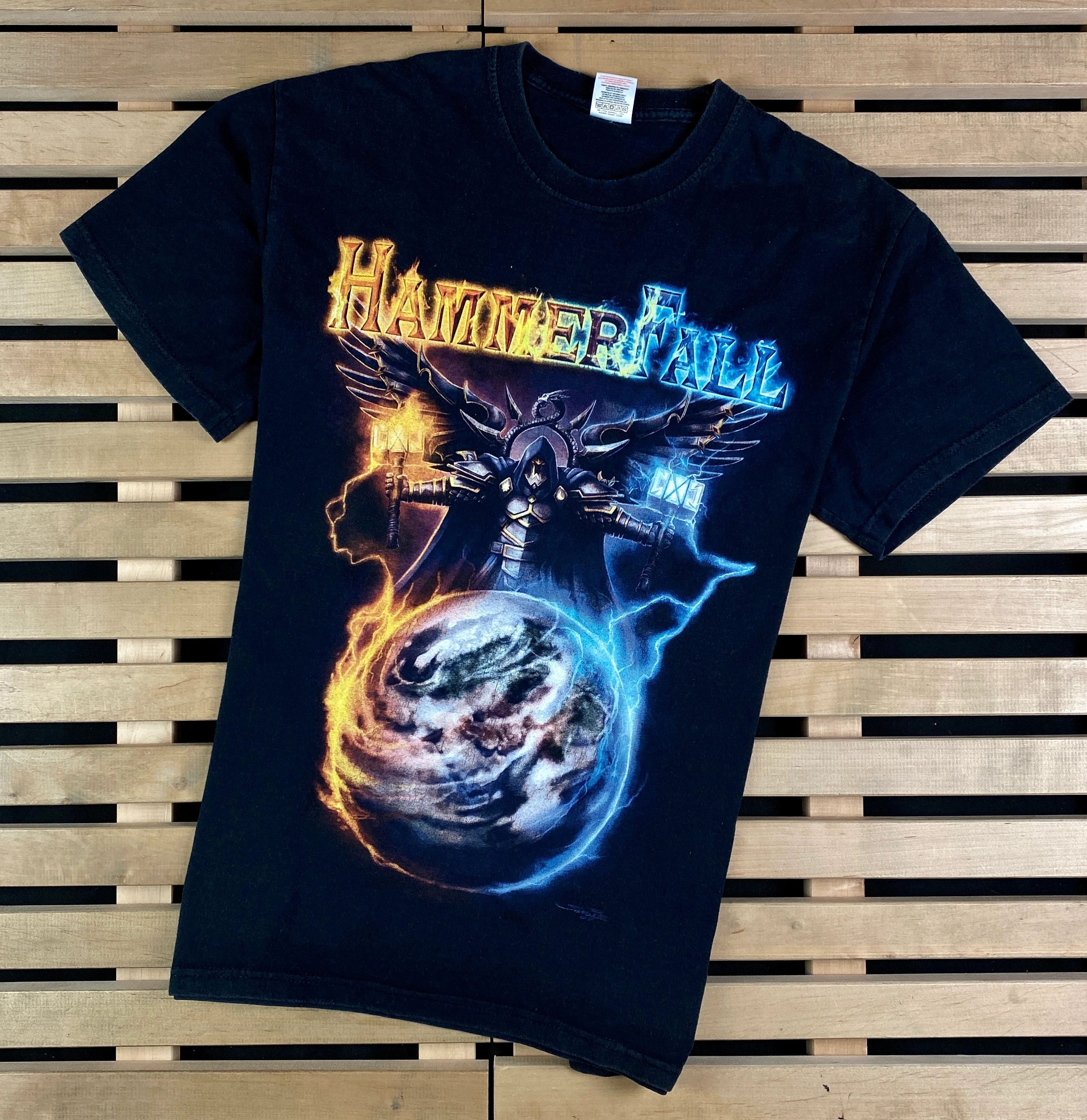 Band Tees × Vintage Mens Vintage T Shirt HammerFall Tour 2009 Size M Size US M / EU 48-50 / 2 - 1 Thumbnail