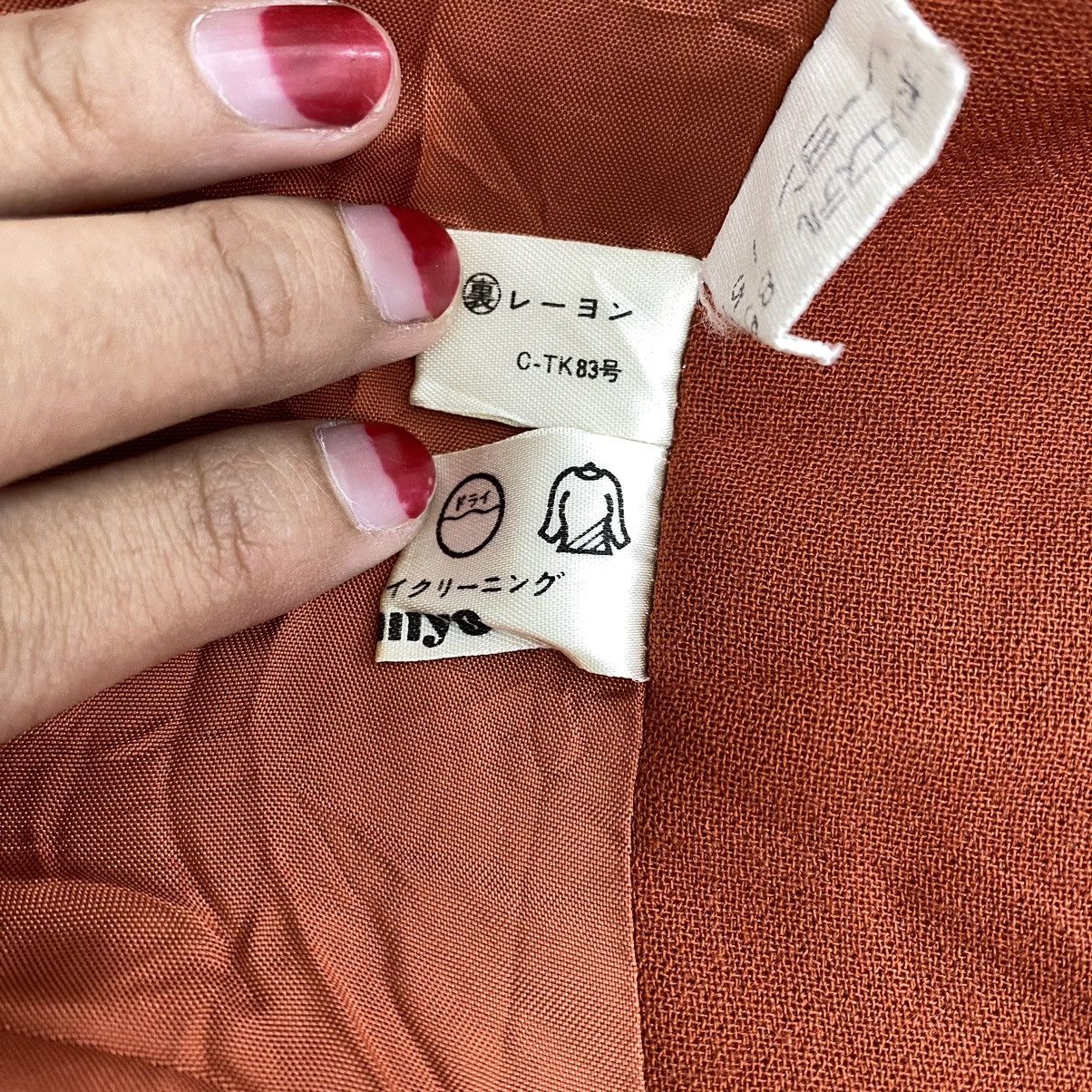 Vintage ELLE PARIS French Brand Multi Pocket Orange Long Coat Dress Size S / US 4 / IT 40 - 5 Thumbnail