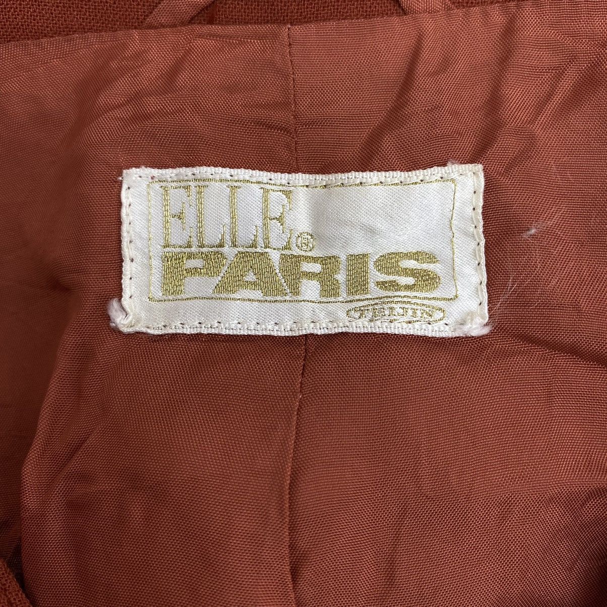 Vintage ELLE PARIS French Brand Multi Pocket Orange Long Coat Dress Size S / US 4 / IT 40 - 3 Thumbnail