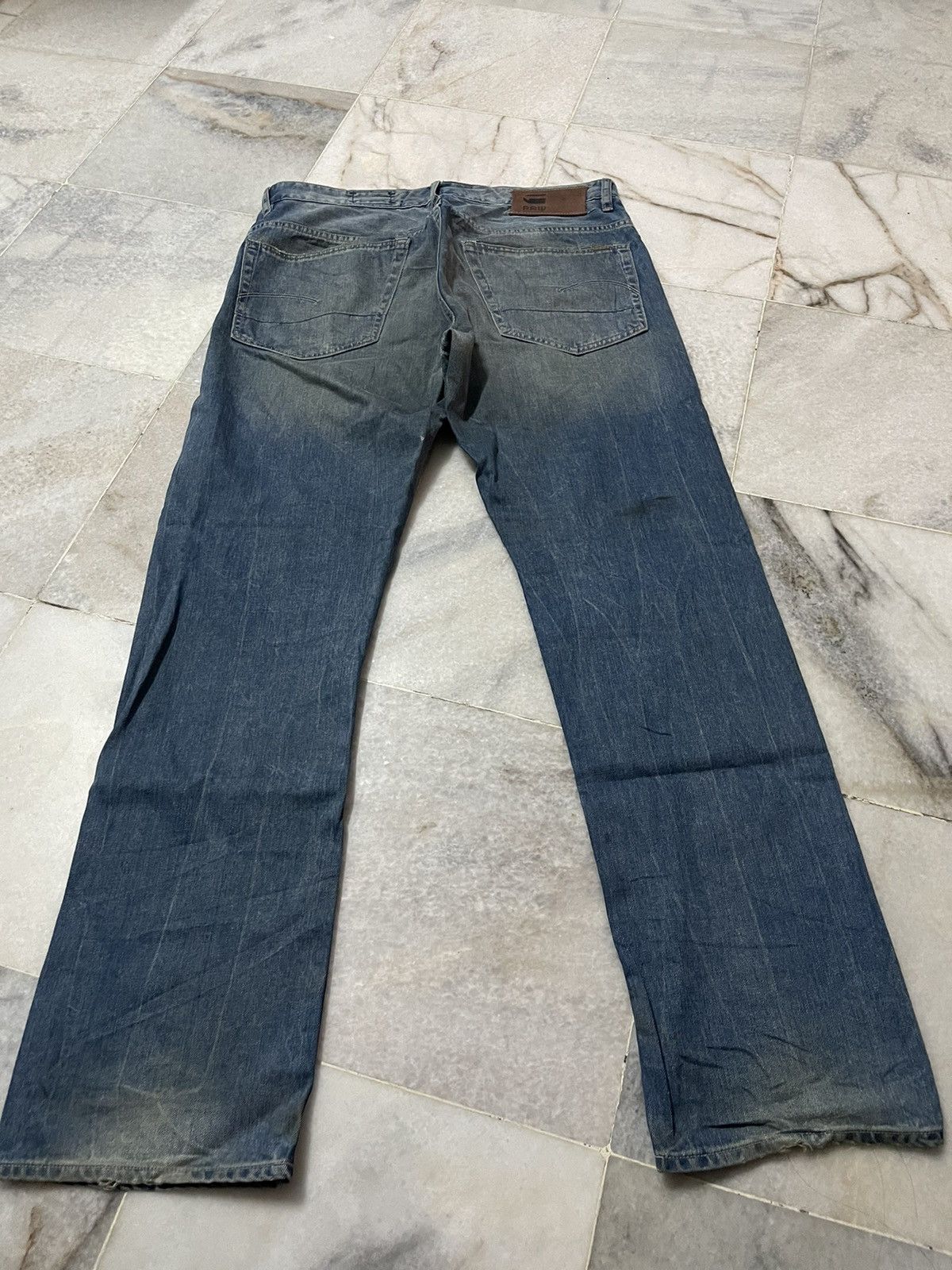 G-Star G Star Raw Denim Jeans Blue Size US 34 / EU 50 - 4 Thumbnail