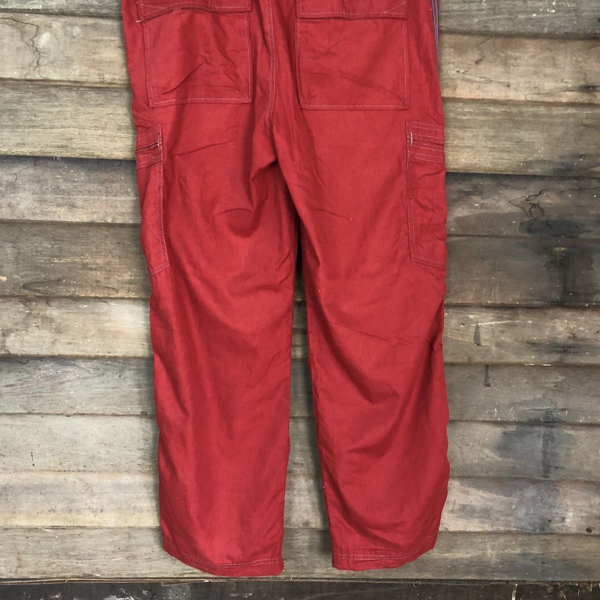 Japanese Brand Cubic Measure Red Multipocket Cargo Pants #0571 Size US 36 / EU 52 - 10 Thumbnail