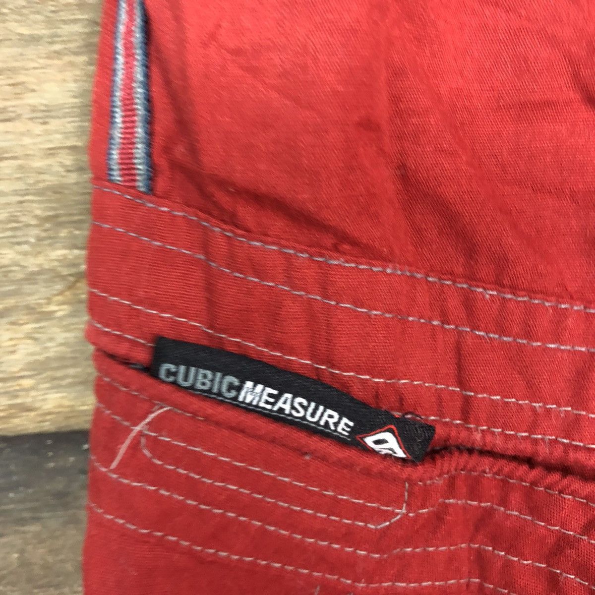 Japanese Brand Cubic Measure Red Multipocket Cargo Pants #0571 Size US 36 / EU 52 - 7 Thumbnail