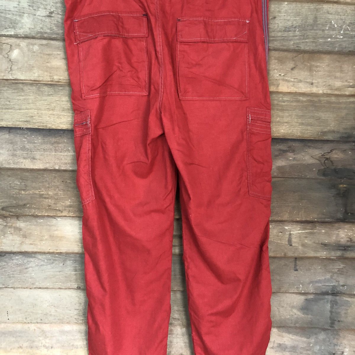 Japanese Brand Cubic Measure Red Multipocket Cargo Pants #0571 Size US 36 / EU 52 - 11 Thumbnail