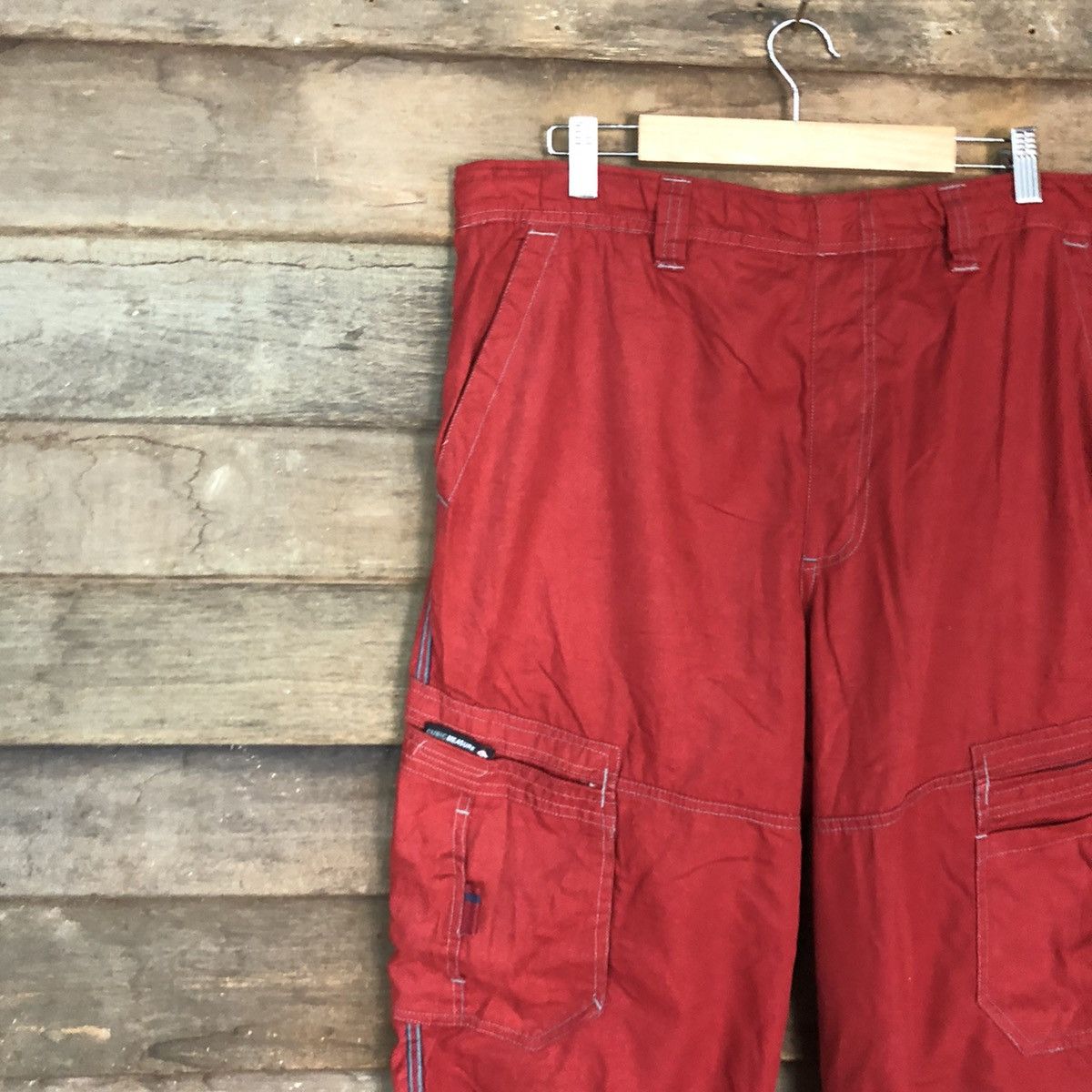 Japanese Brand Cubic Measure Red Multipocket Cargo Pants #0571 Size US 36 / EU 52 - 6 Thumbnail