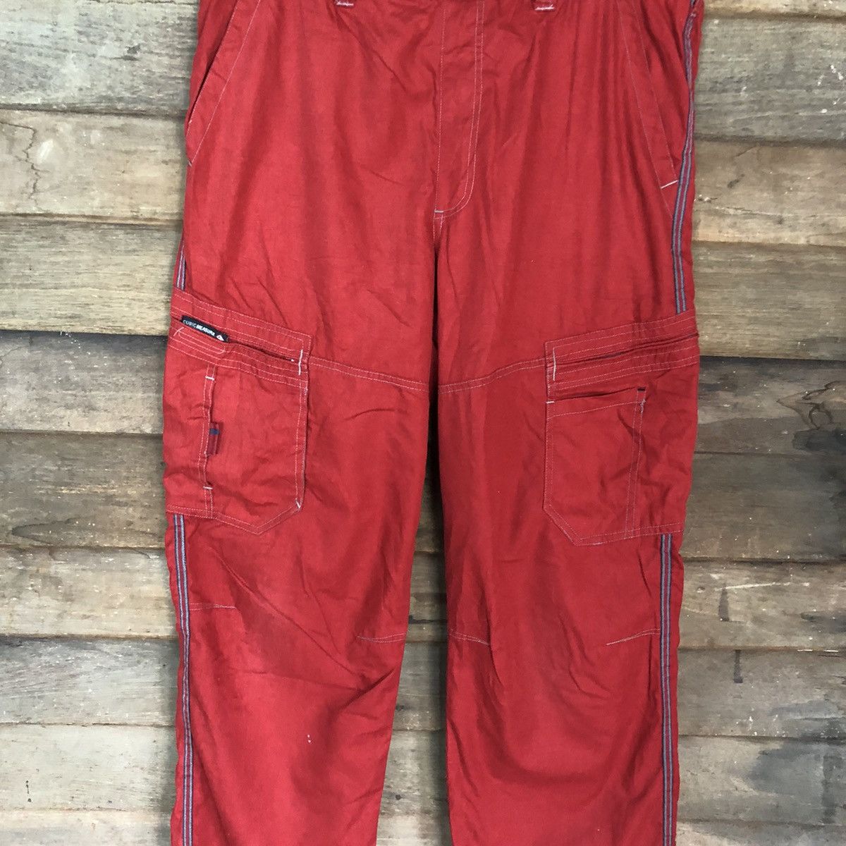 Japanese Brand Cubic Measure Red Multipocket Cargo Pants #0571 Size US 36 / EU 52 - 4 Thumbnail