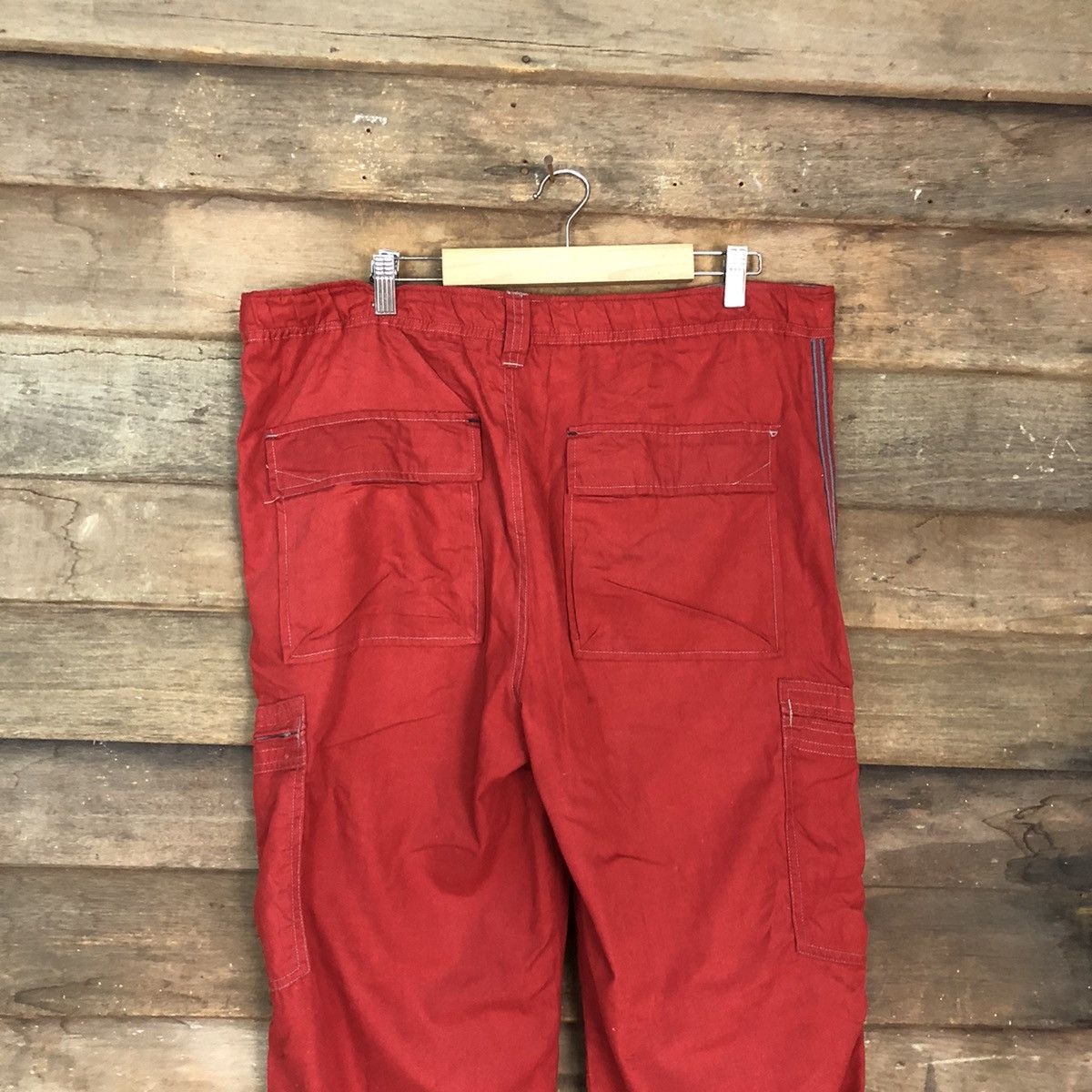 Japanese Brand Cubic Measure Red Multipocket Cargo Pants #0571 Size US 36 / EU 52 - 9 Thumbnail