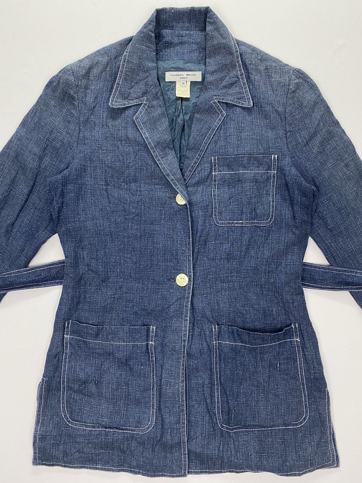 Vanessa Bruno Vanessa Bruno Paris Denim Style Jacket Size S / US 4 / IT 40 - 3 Thumbnail