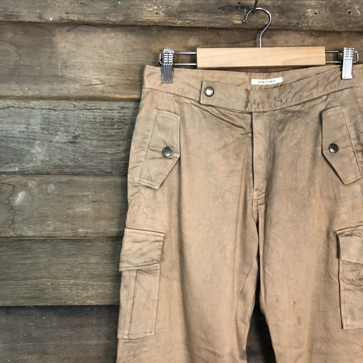 Japanese Brand Vintage Nice Claup Brown tactical Cargo Pants #0568 Size US 28 / EU 44 - 6 Thumbnail