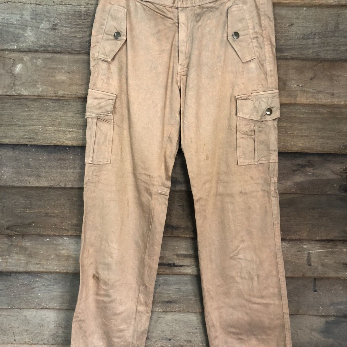 Japanese Brand Vintage Nice Claup Brown tactical Cargo Pants #0568 Size US 28 / EU 44 - 4 Thumbnail