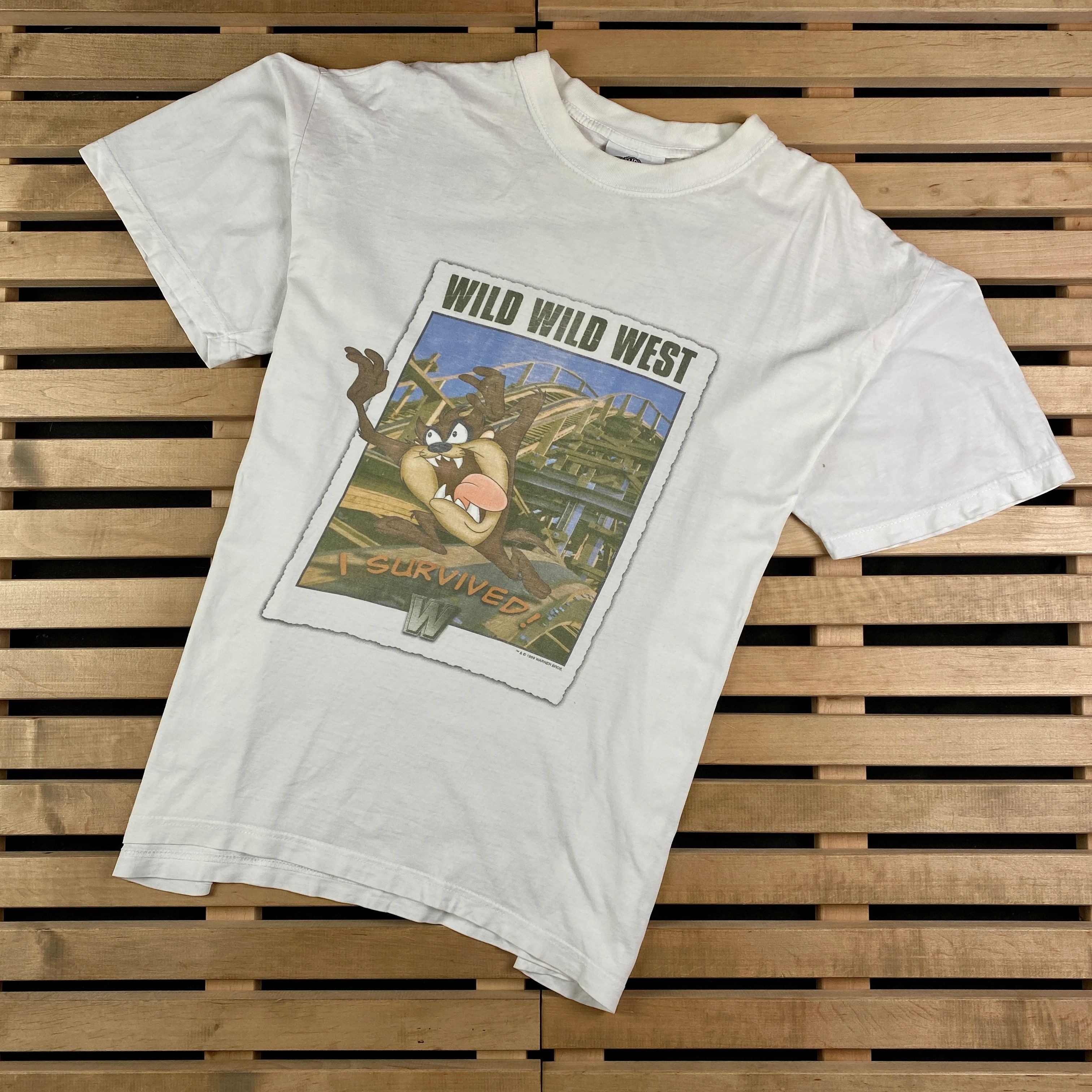 Vintage × Warner Bros Vintage T Shirt Warner Bros Movie Wild West 1993 Size L Size US L / EU 52-54 / 3 - 1 Thumbnail