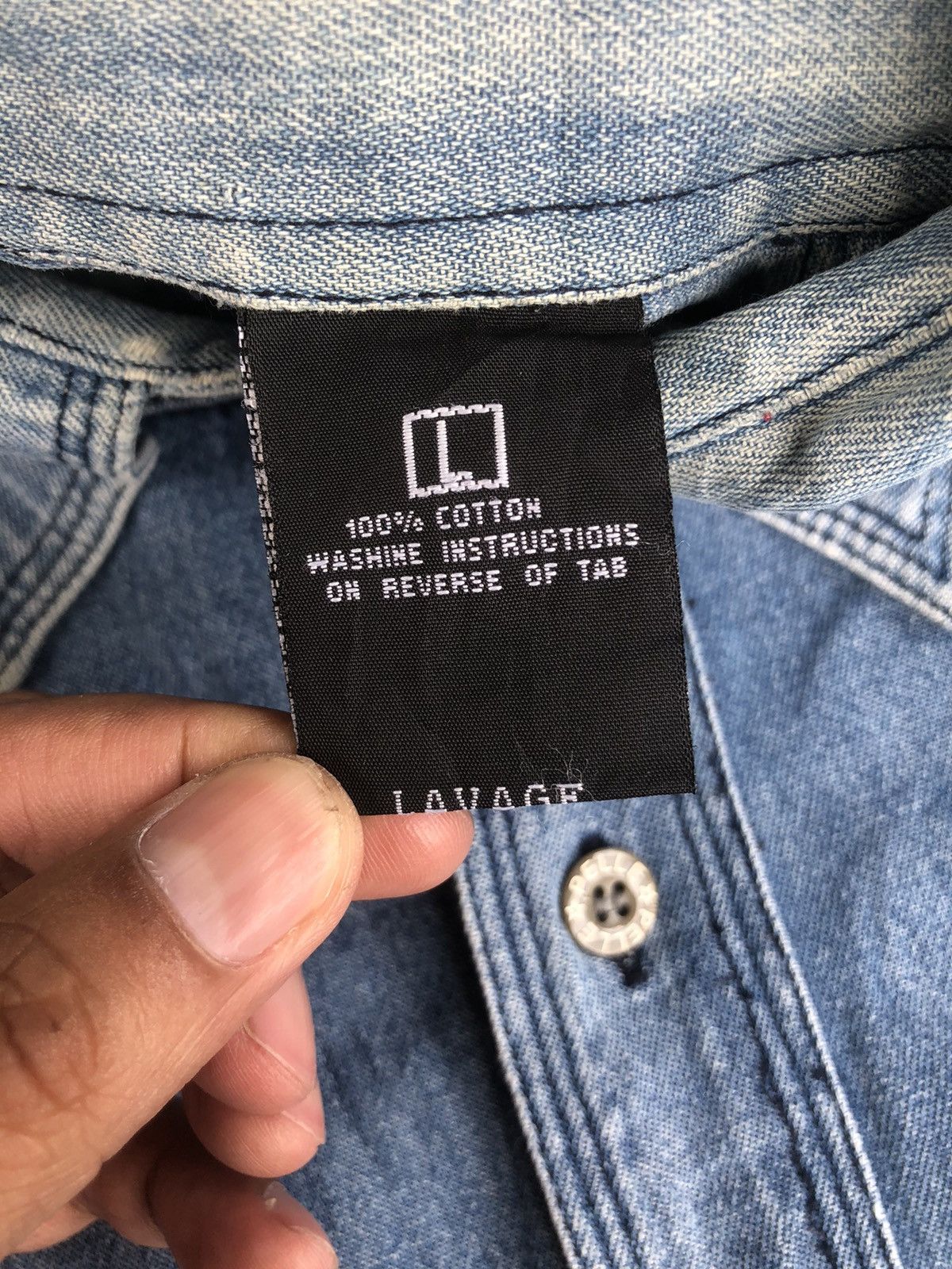 Marc Buchanan Pelle Pelle Marc Buchanan Embroidered Distressed Denim Size US L / EU 52-54 / 3 - 14 Thumbnail