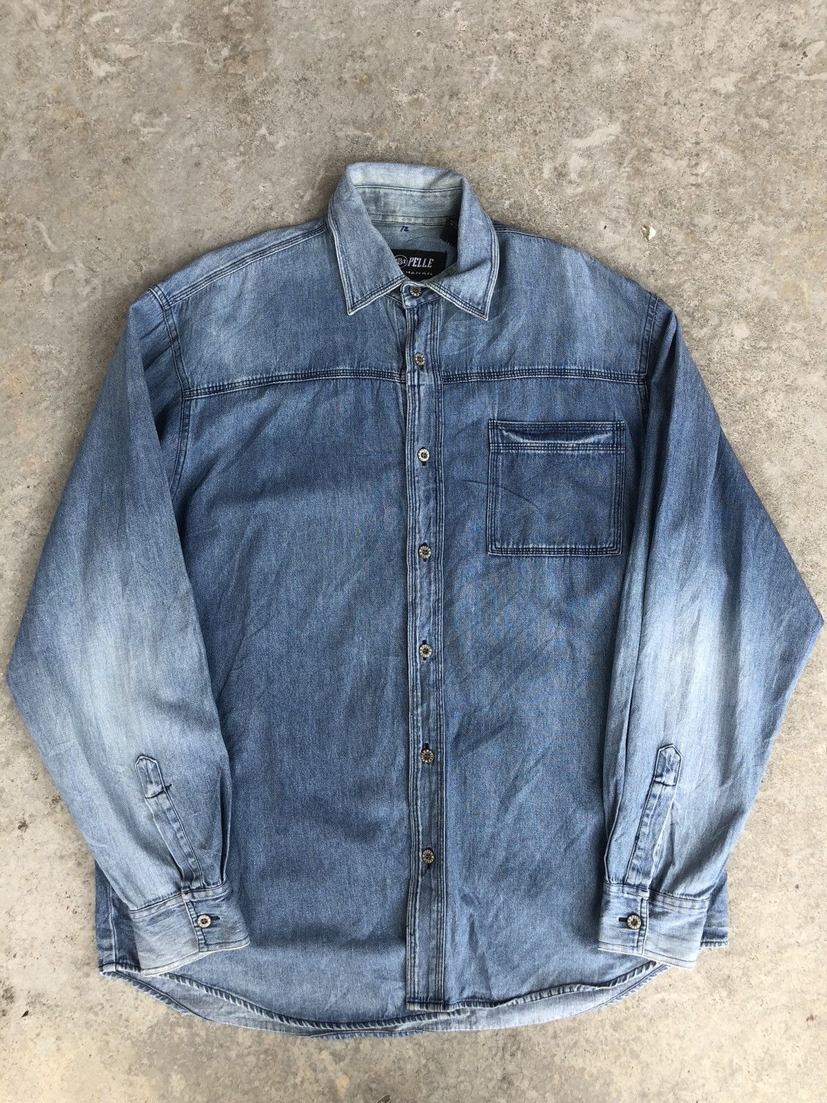 Marc Buchanan Pelle Pelle Marc Buchanan Embroidered Distressed Denim Size US L / EU 52-54 / 3 - 3 Thumbnail