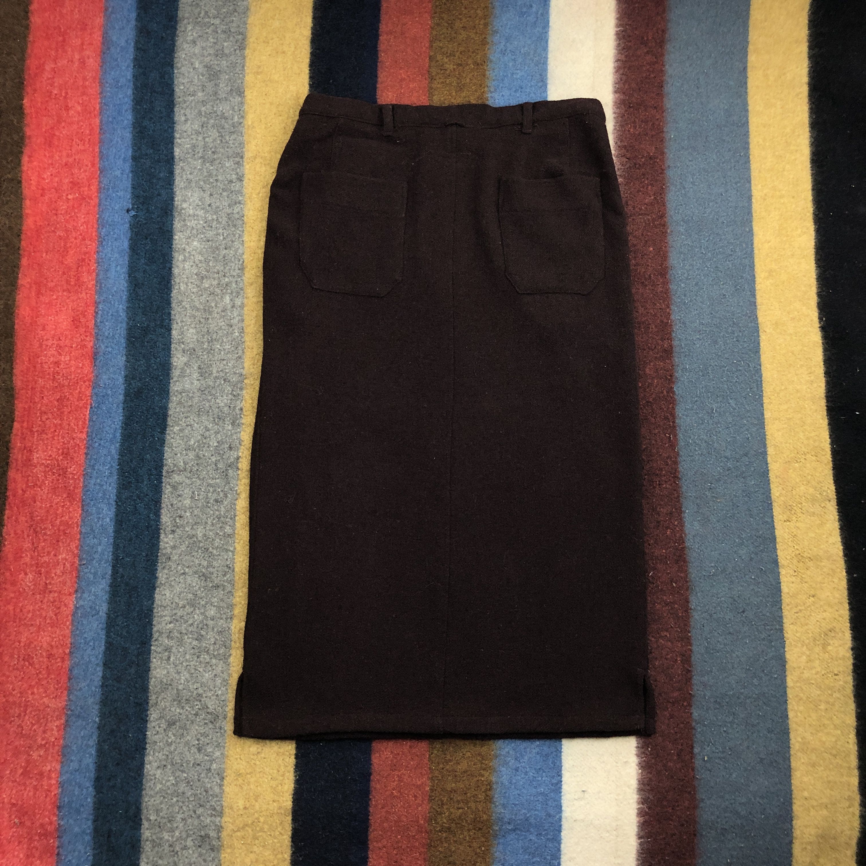 Y's YS MADE IN JAPAN Wool Skirt Mini Skirt #0454/S Size 34" / US 12 / IT 48 - 1 Thumbnail