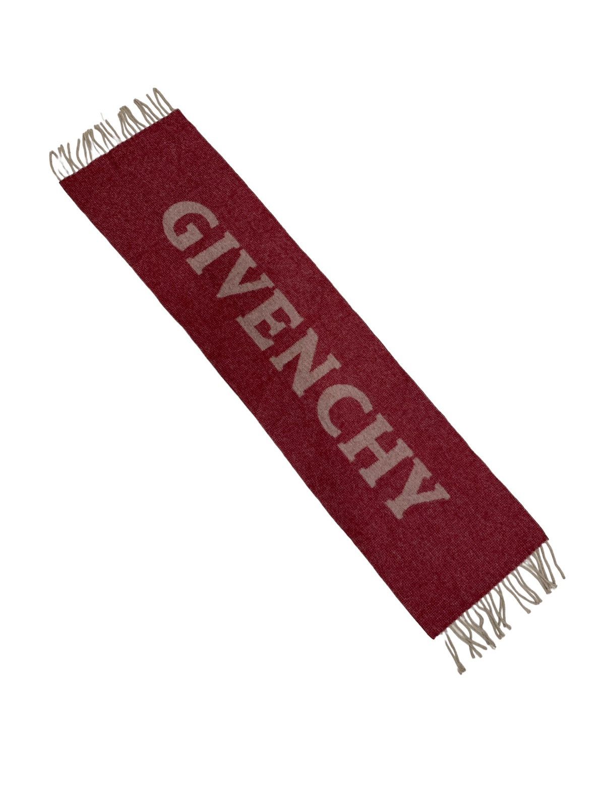 Givenchy GIVENCHY SPELL OUT WOOL CASHMERE SCARF MUFFLER Size ONE SIZE - 1 Thumbnail