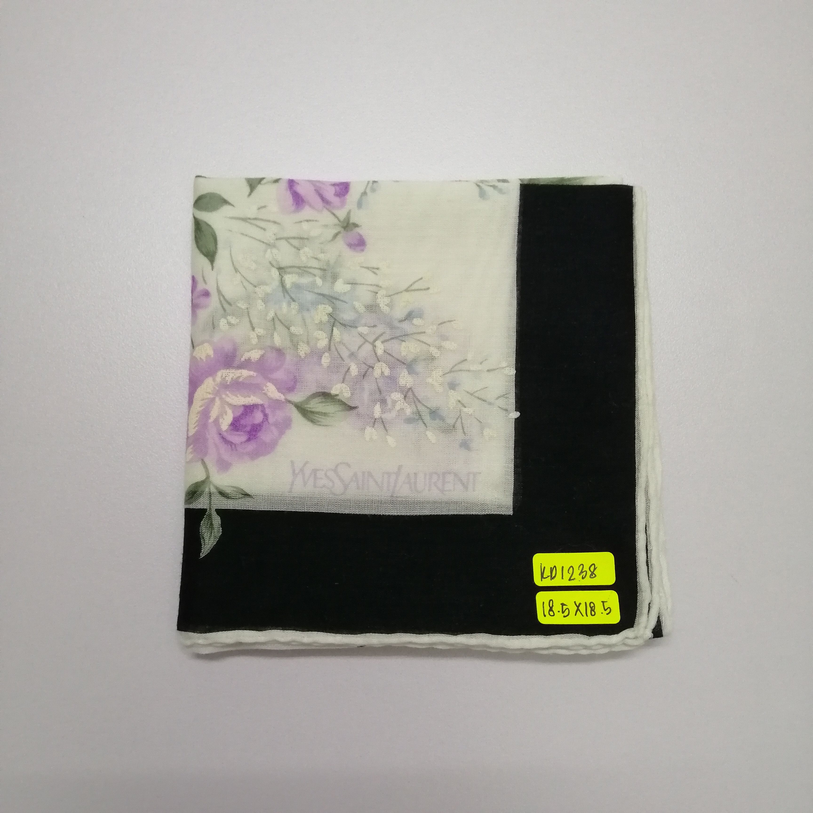 Vintage × Yves Saint Laurent Yves Saint Laurent Handkerchief/Neckerchief/Bandana-KD1238 Size ONE SIZE - 5 Thumbnail