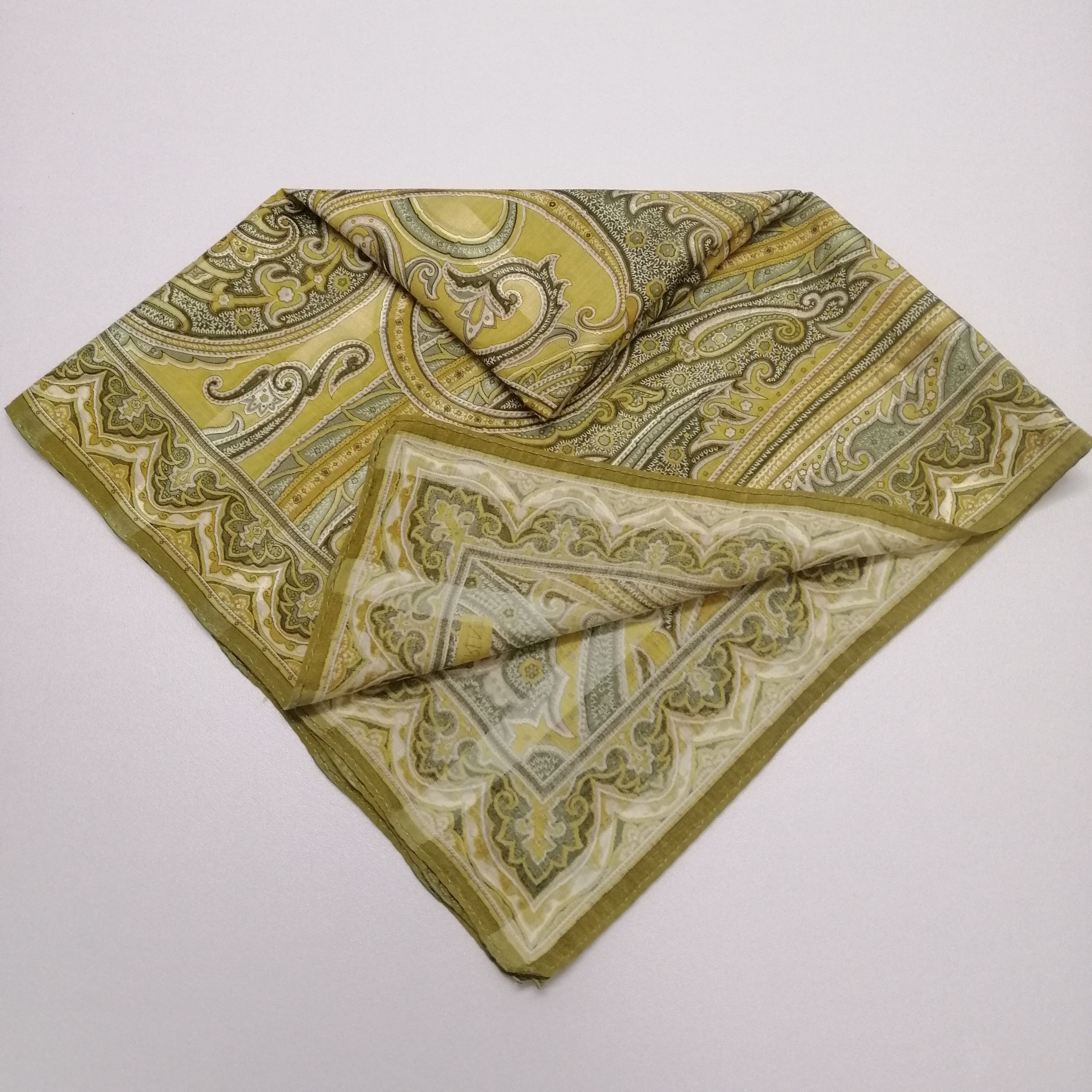 Vintage Yves Saint Laurent Handkerchief/Neckerchief/Scarf-KD2099 Size ONE SIZE - 3 Thumbnail