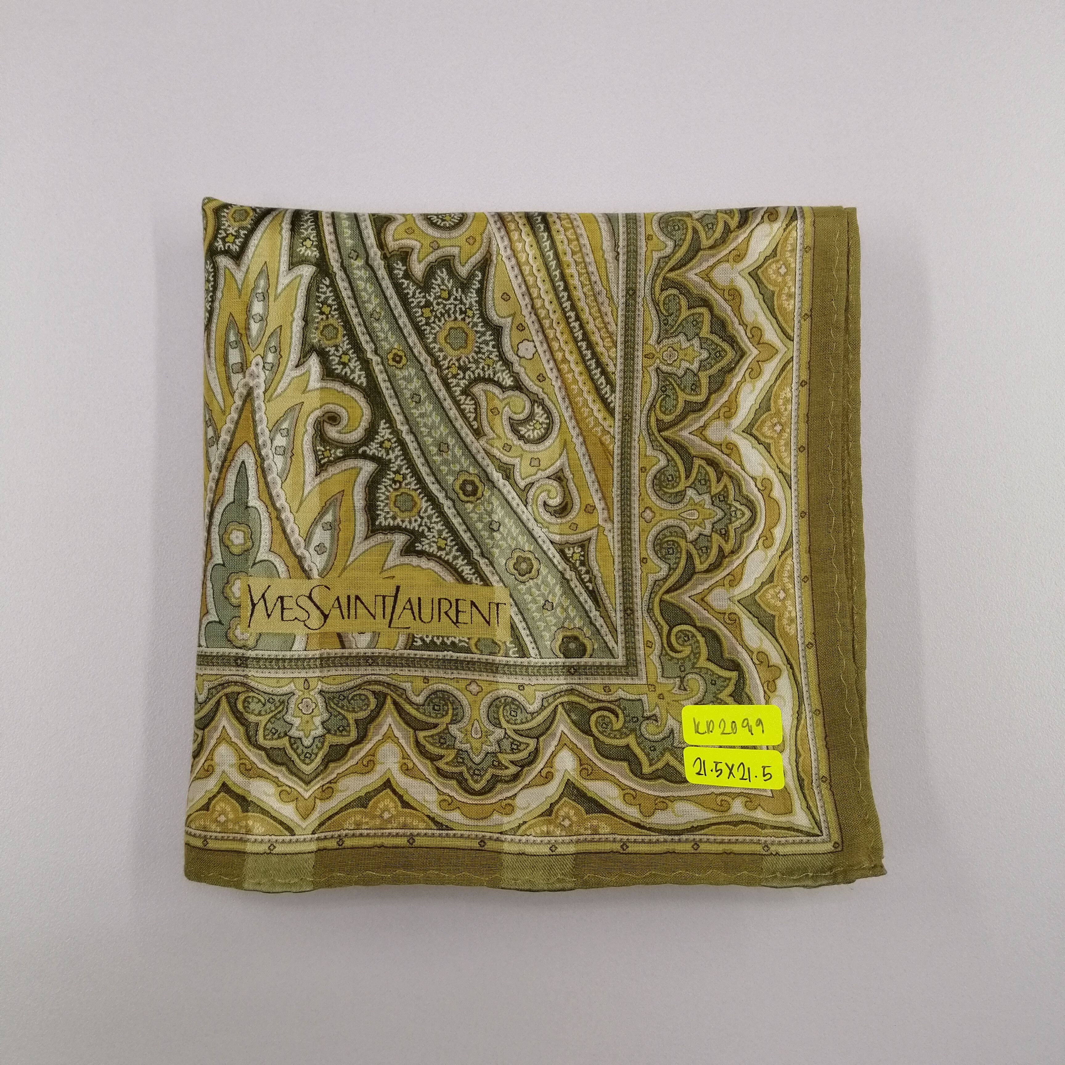 Vintage Yves Saint Laurent Handkerchief/Neckerchief/Scarf-KD2099 Size ONE SIZE - 5 Thumbnail