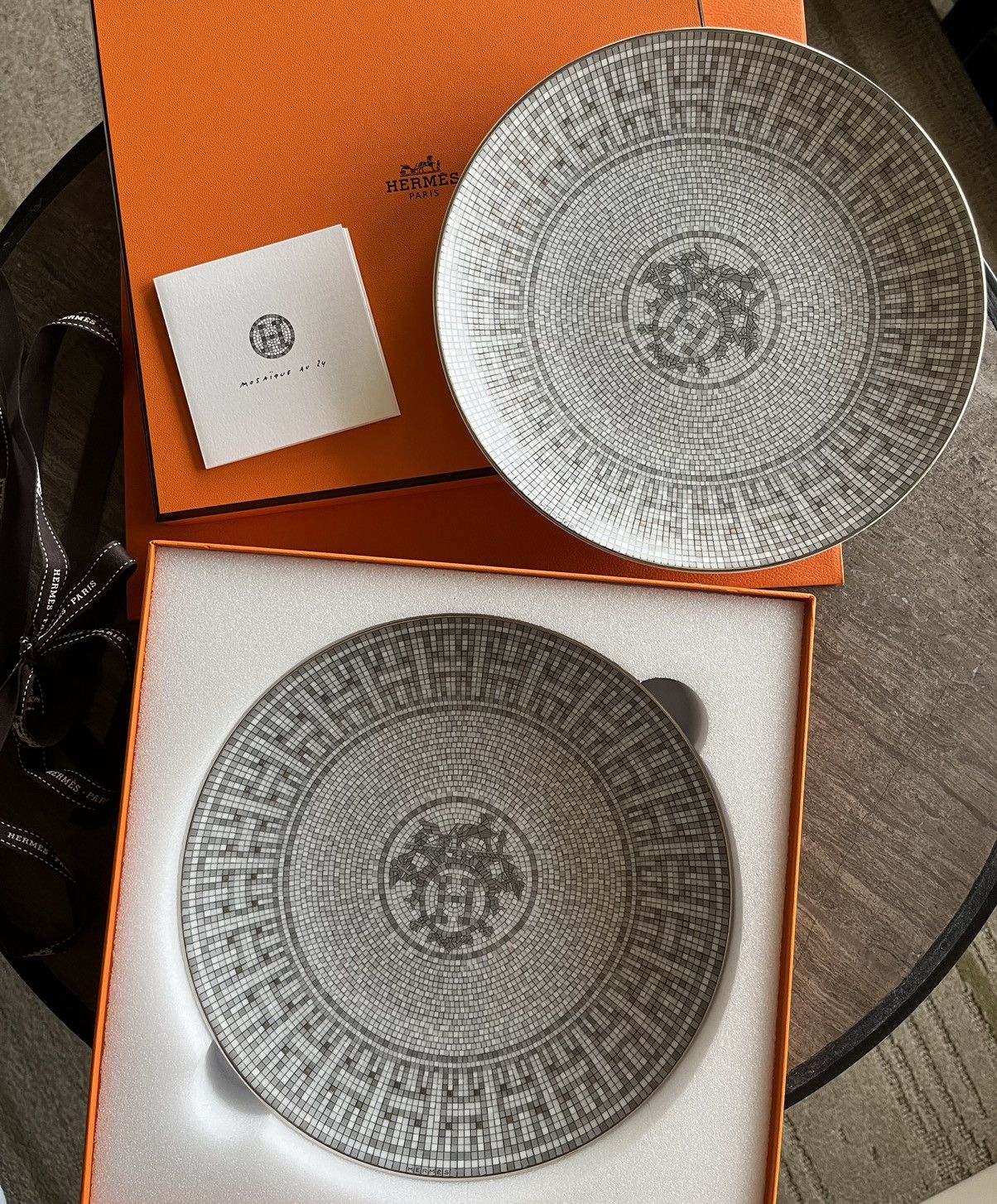 Hermes Hermes Mosaique Plates (x2) Set Brand New Size ONE SIZE - 13 Thumbnail